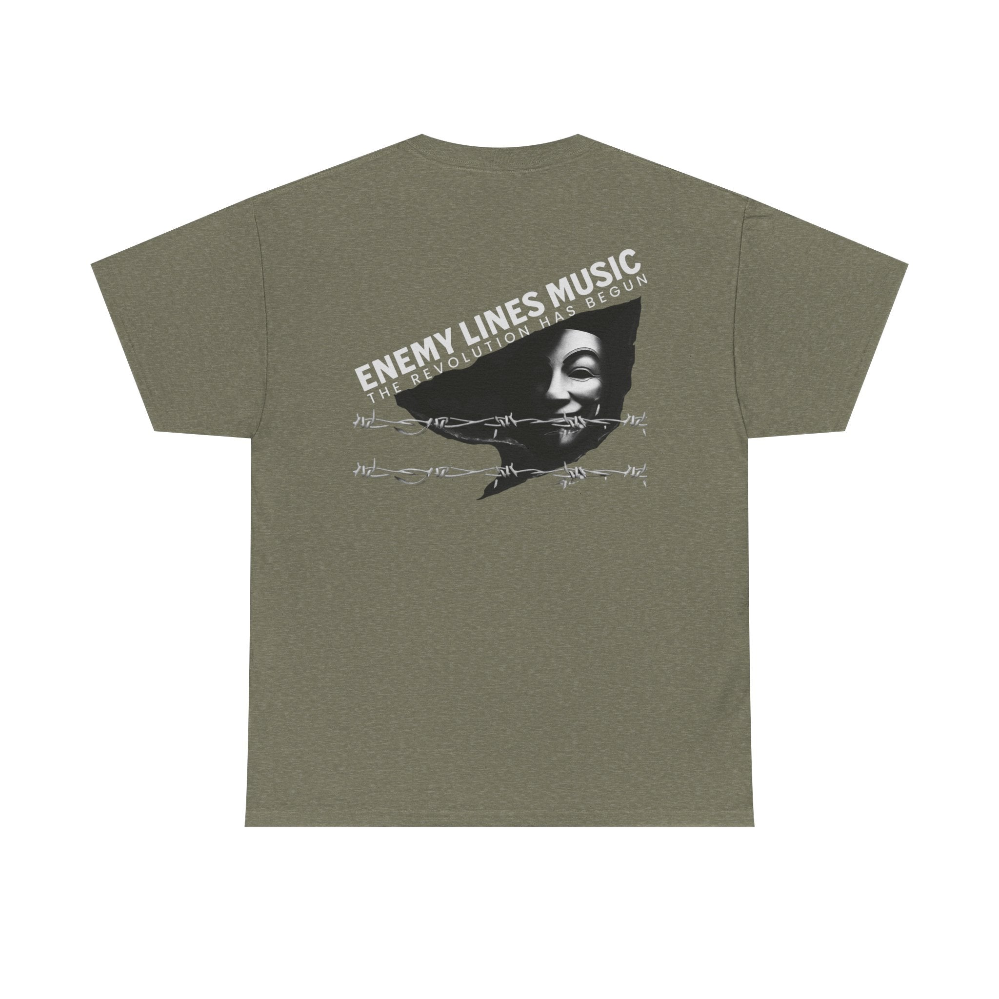 Enemy Lines Music Graphic Tee — "The Revolution Has Begun" Brand Shirt