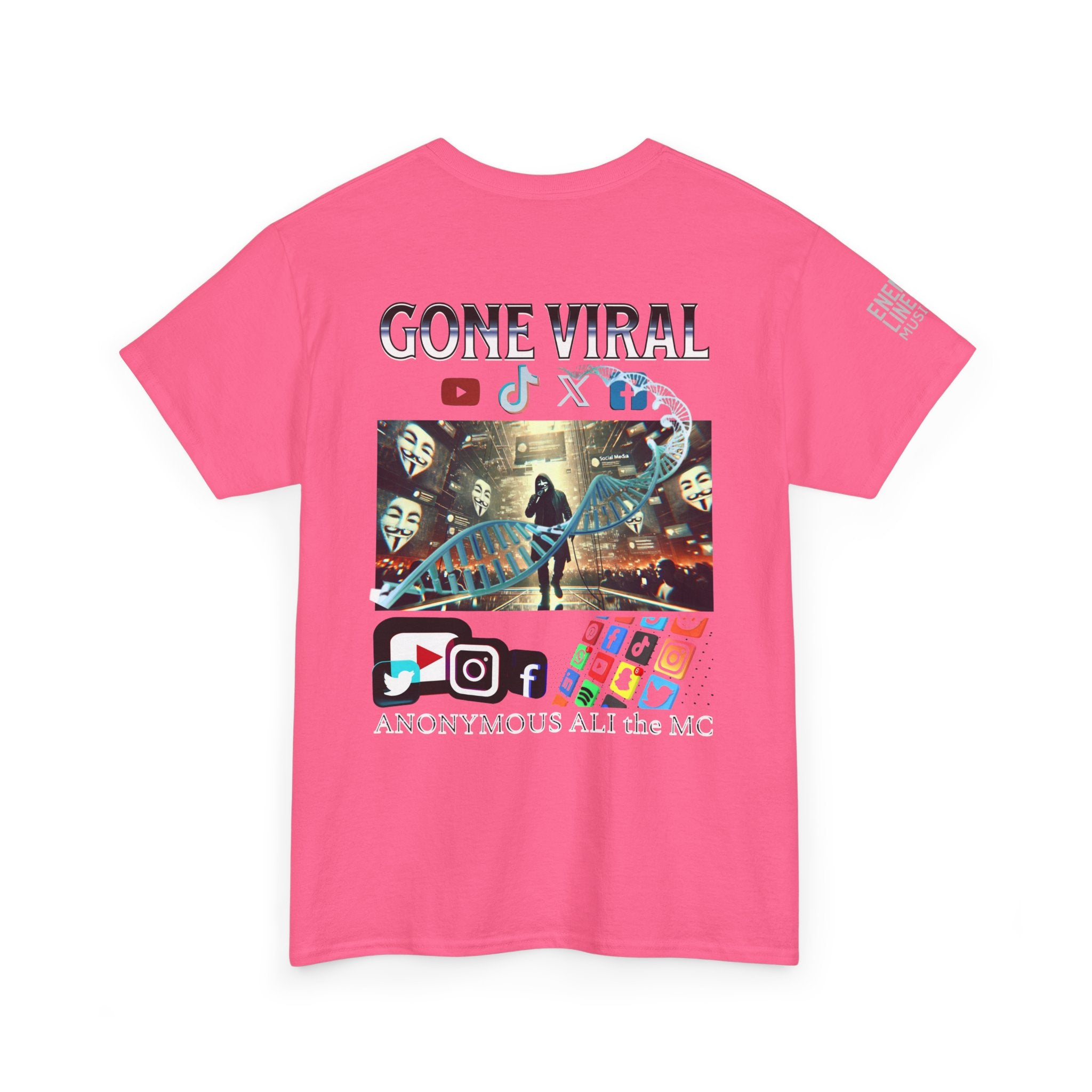 Gone Viral Blackline — T-Shirt ("Anonymous All the MC")