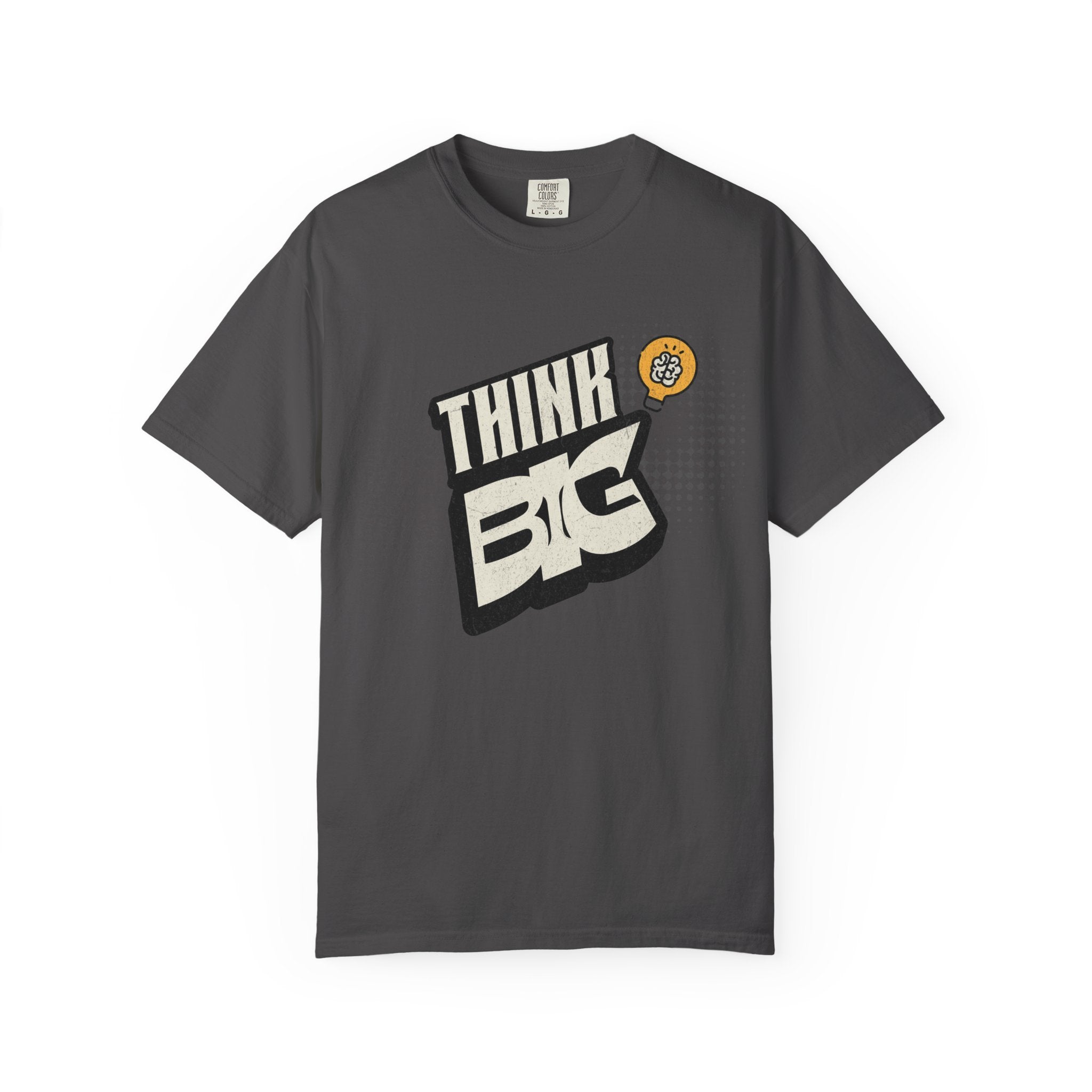 Think Big Graphic T-Shirt — Retro Comic Motivational Tee