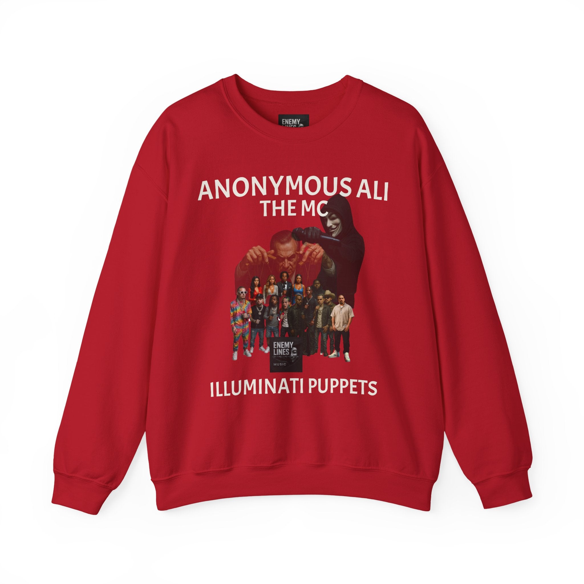 Anonymous Ali The Illuminati Puppets Crewneck Sweatshirt