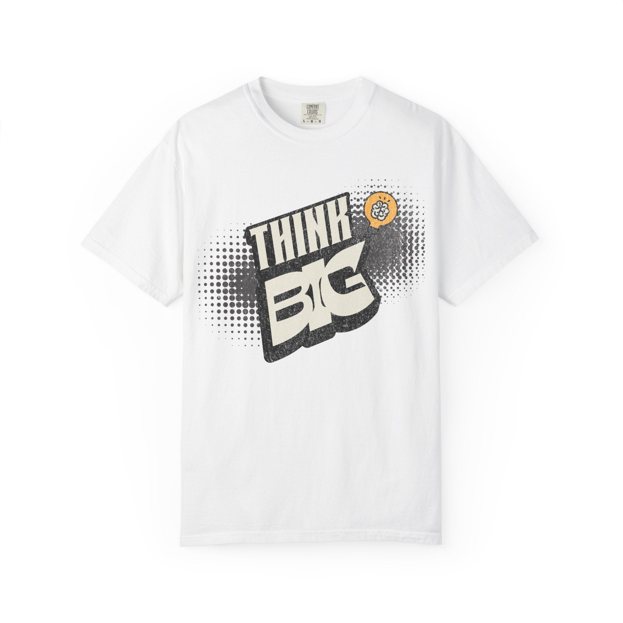 Think Big Graphic T-Shirt — Retro Comic Motivational Tee