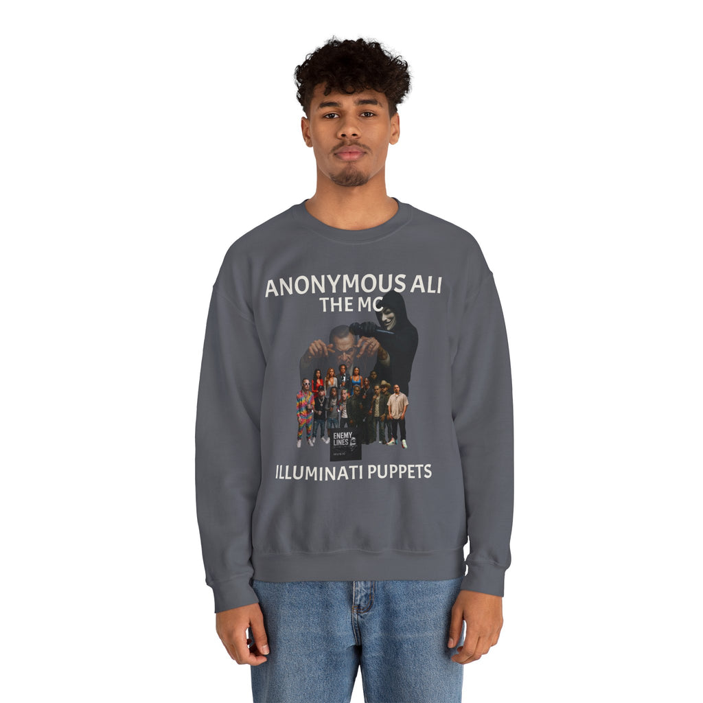 Anonymous Ali The Illuminati Puppets Crewneck Sweatshirt