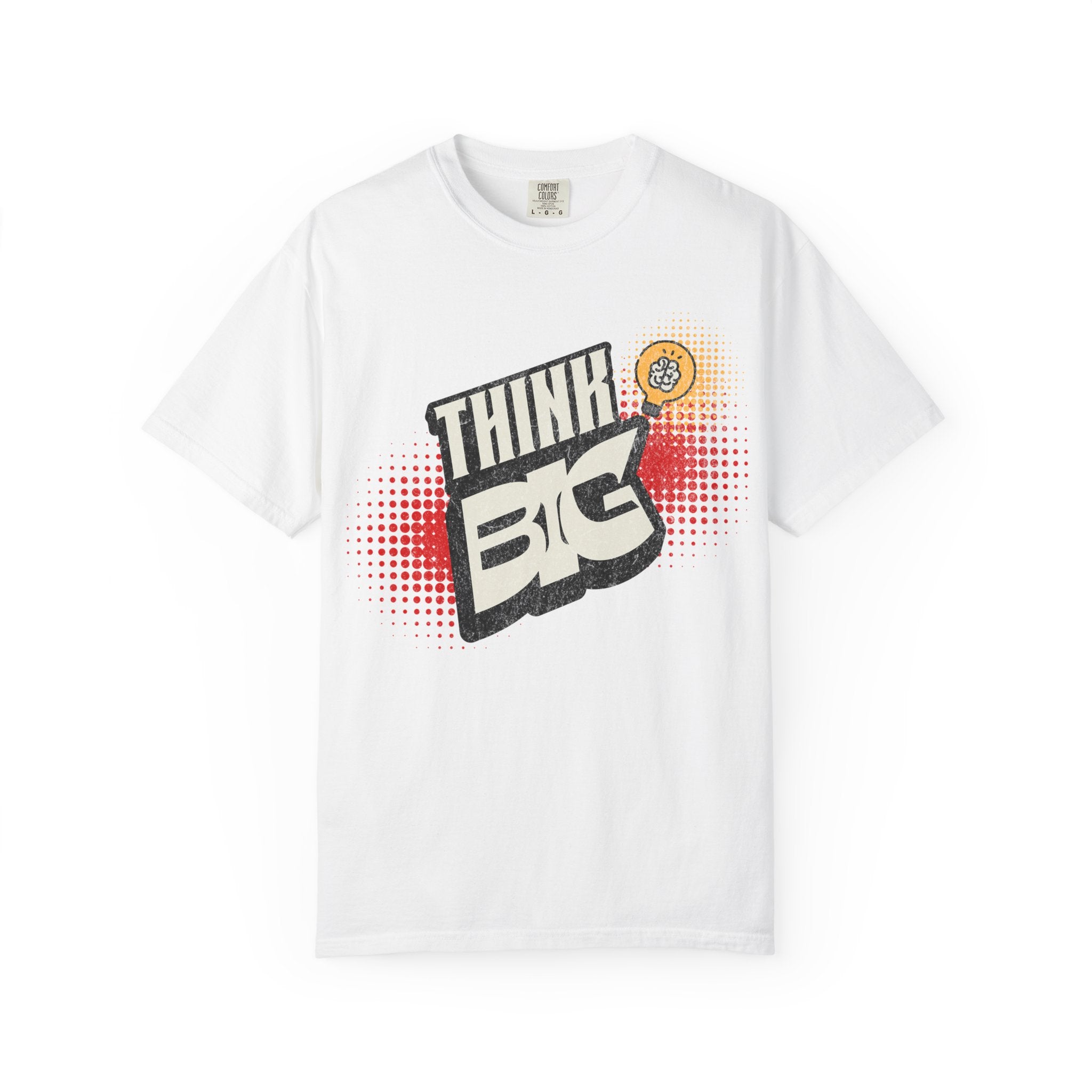 Think Big Graphic Tee — Retro Pop Art Motivational T‑Shirt