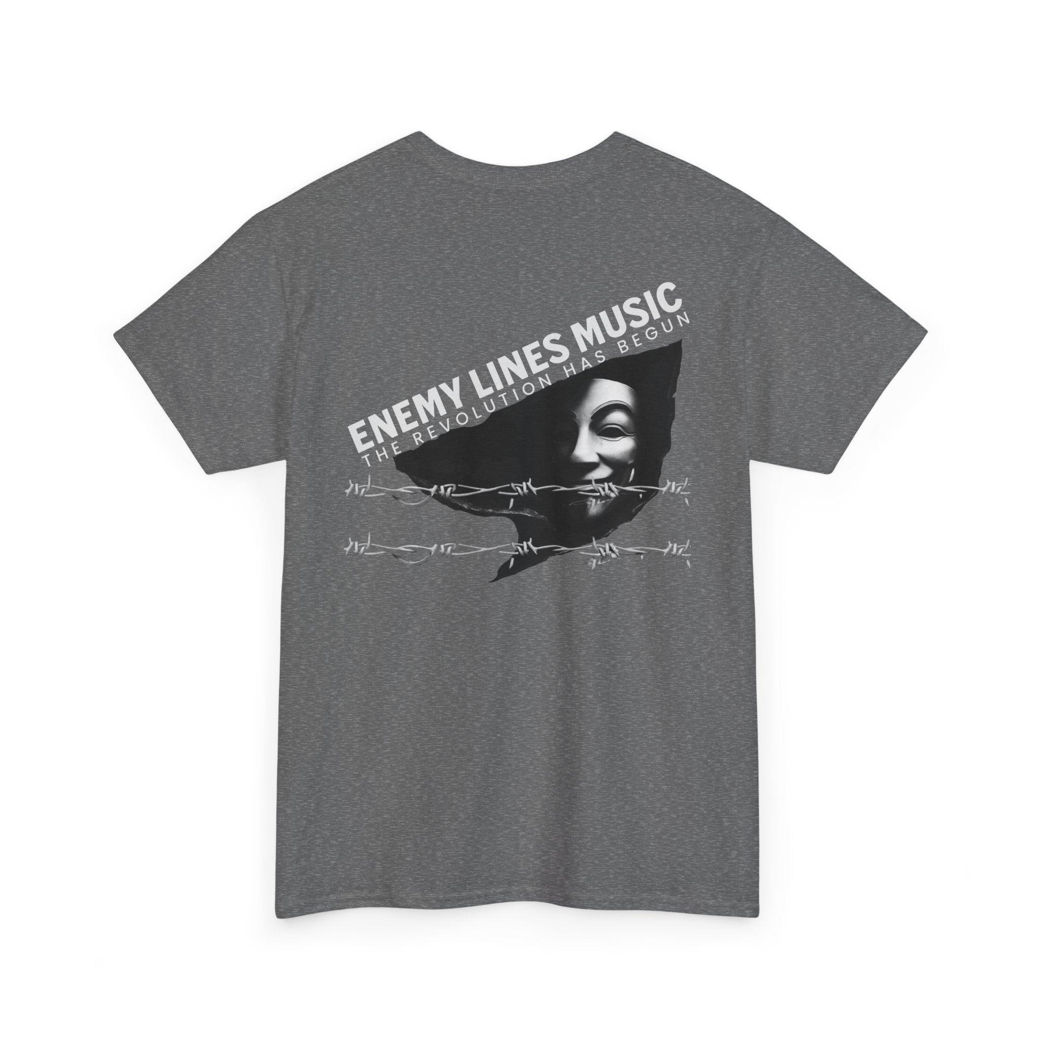 Enemy Lines Music Graphic Tee — "The Revolution Has Begun" Brand Shirt