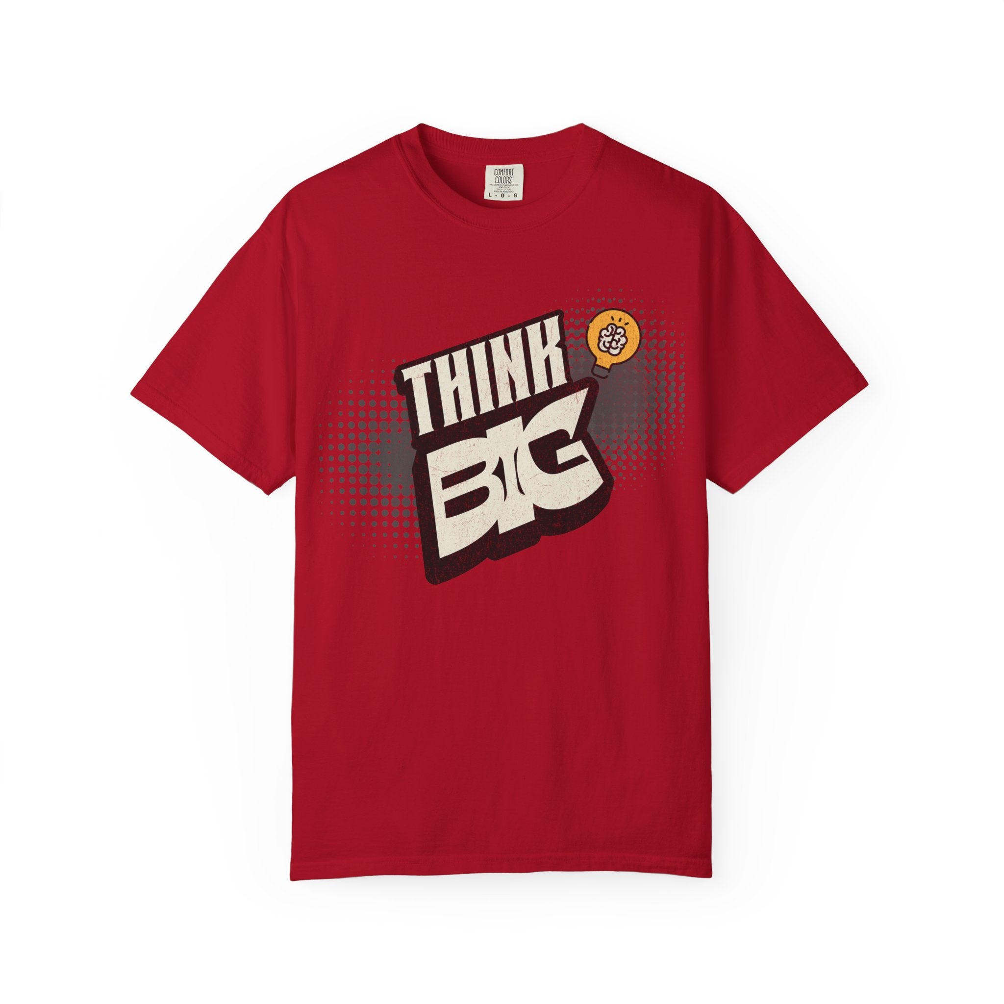 Think Big Graphic T-Shirt — Retro Comic Motivational Tee