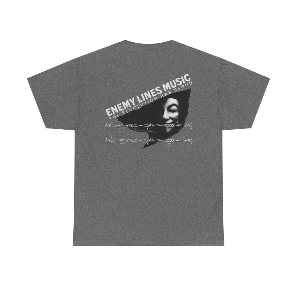 Enemy Lines Music Graphic Tee — "The Revolution Has Begun" Brand Shirt