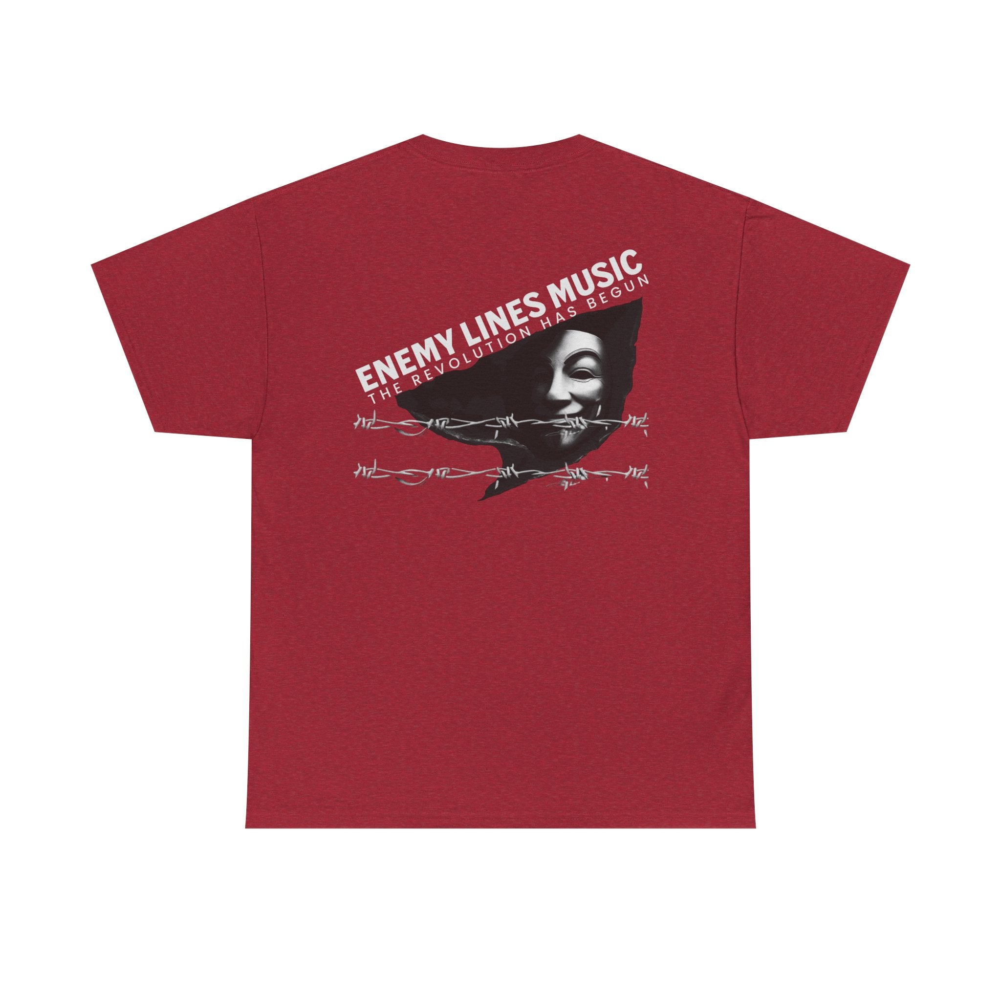Enemy Lines Music Graphic Tee — "The Revolution Has Begun" Brand Shirt