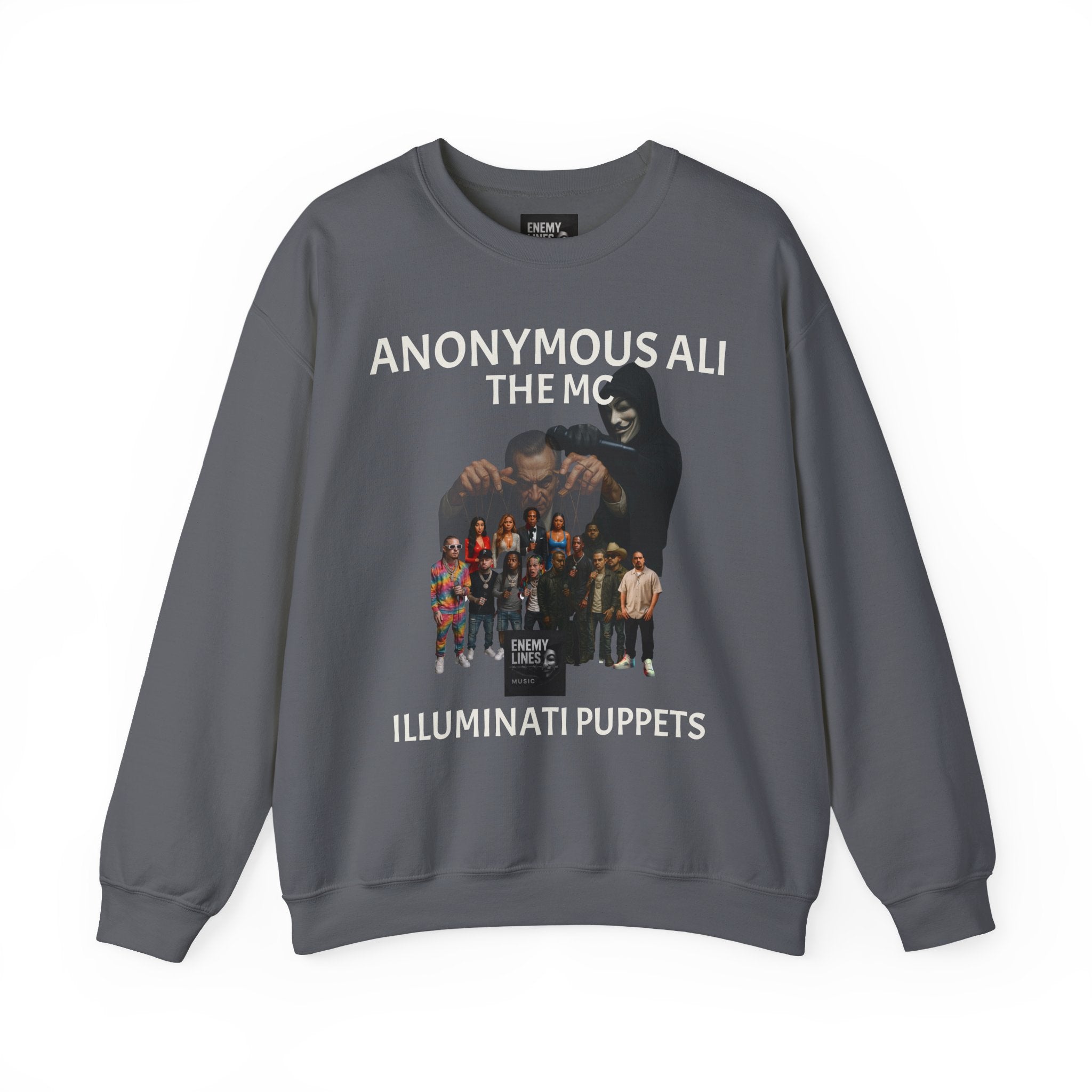 Anonymous Ali The Illuminati Puppets Crewneck Sweatshirt