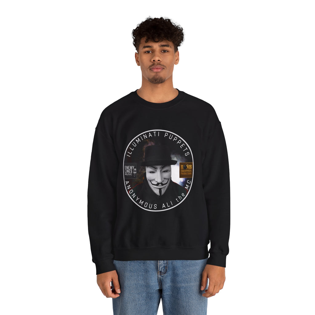 Anonymous All "Illuminati Puppets" Crewneck Sweatshirt