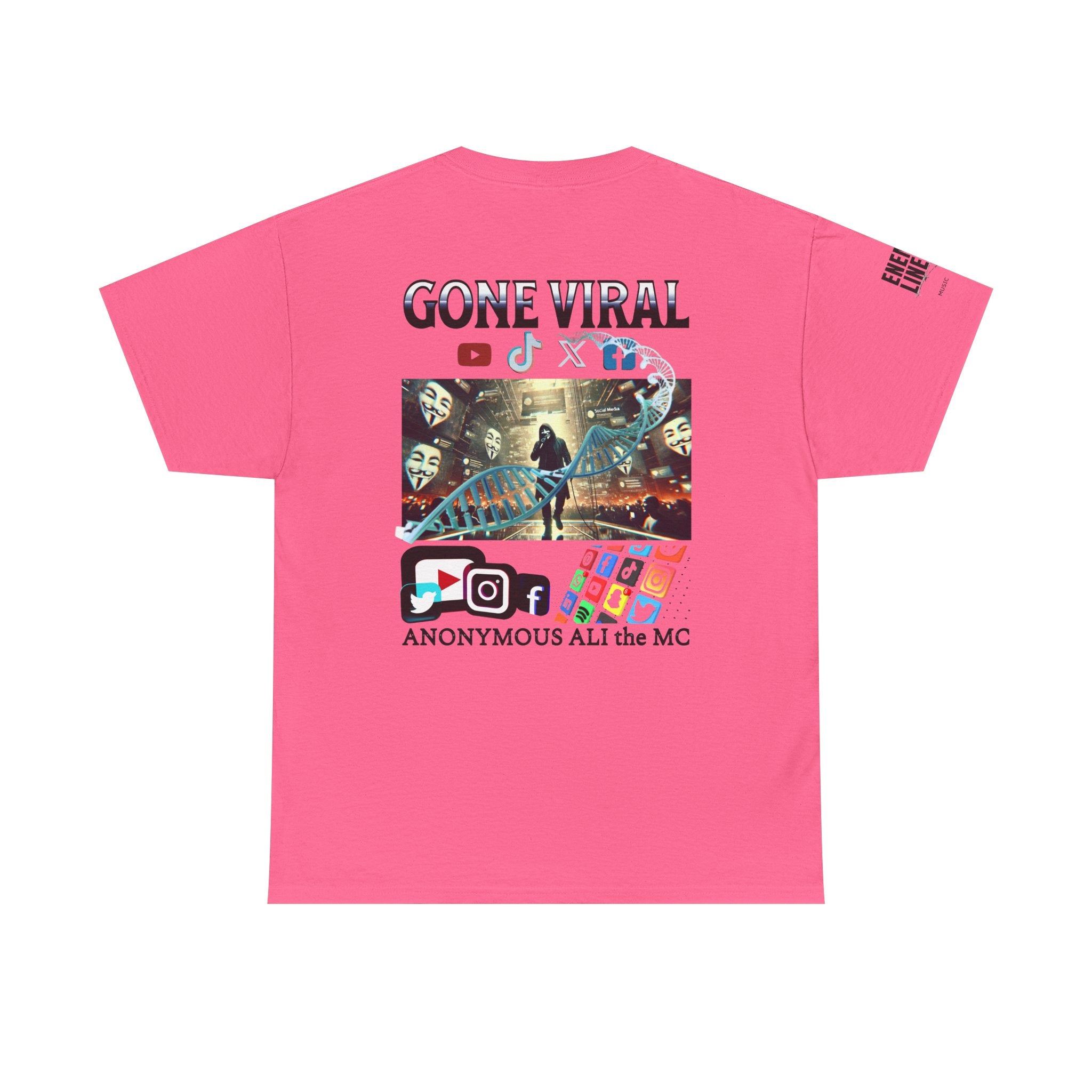 Gone Viral Whiteline T-Shirt ("Anonymous All the MC")