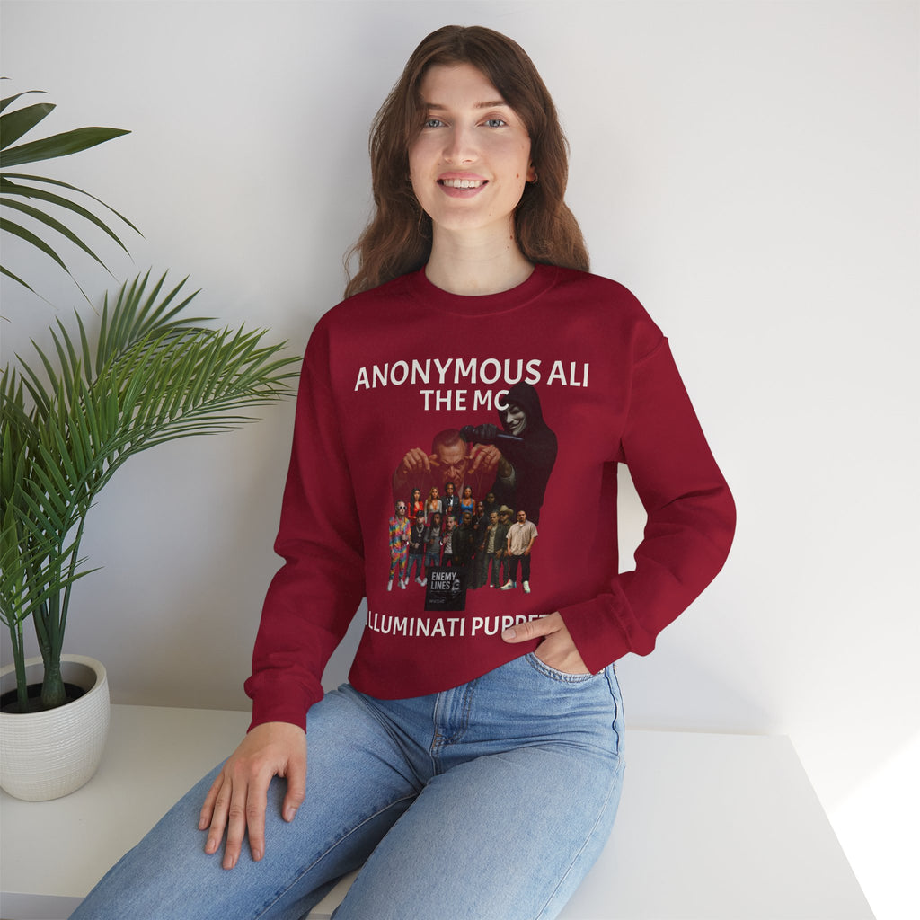 Anonymous Ali The Illuminati Puppets Crewneck Sweatshirt