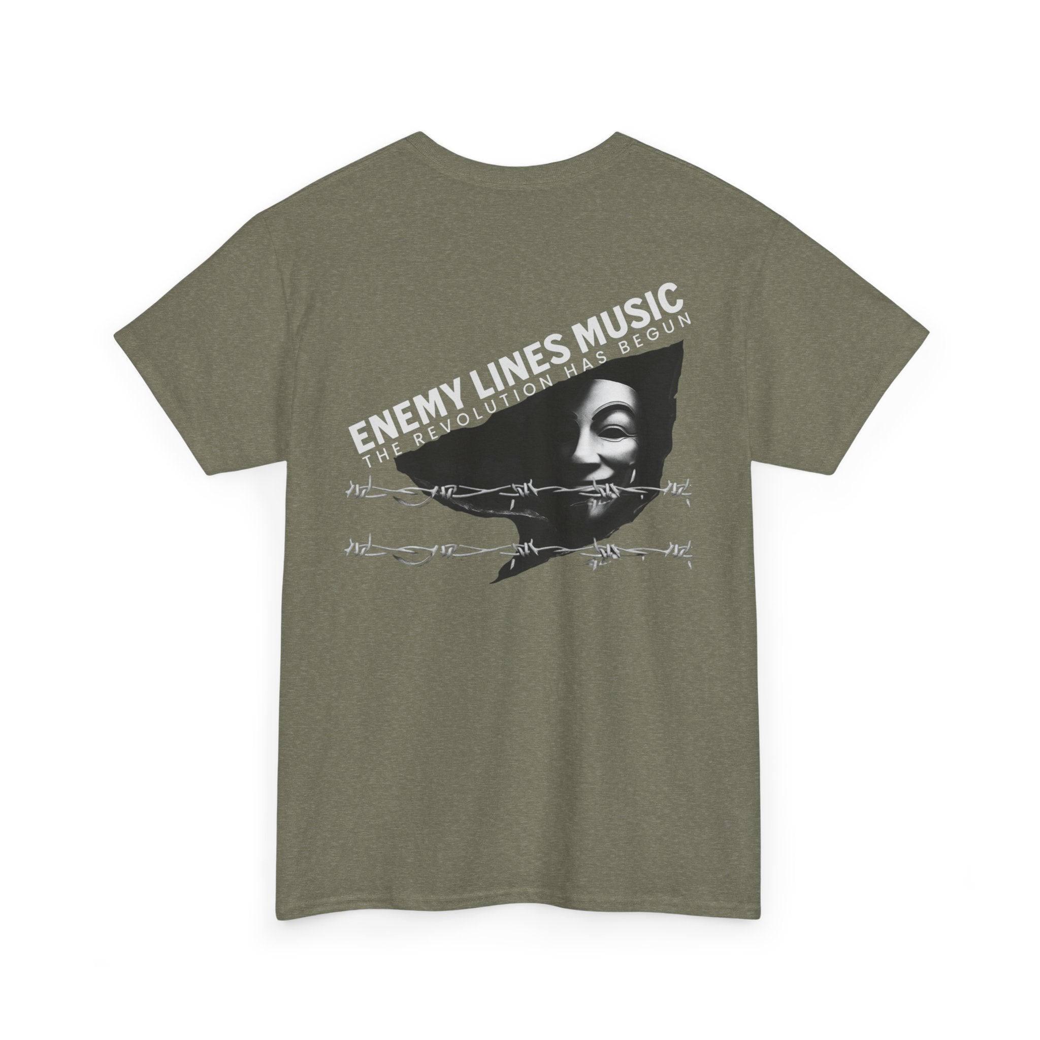 Enemy Lines Music Graphic Tee — "The Revolution Has Begun" Brand Shirt