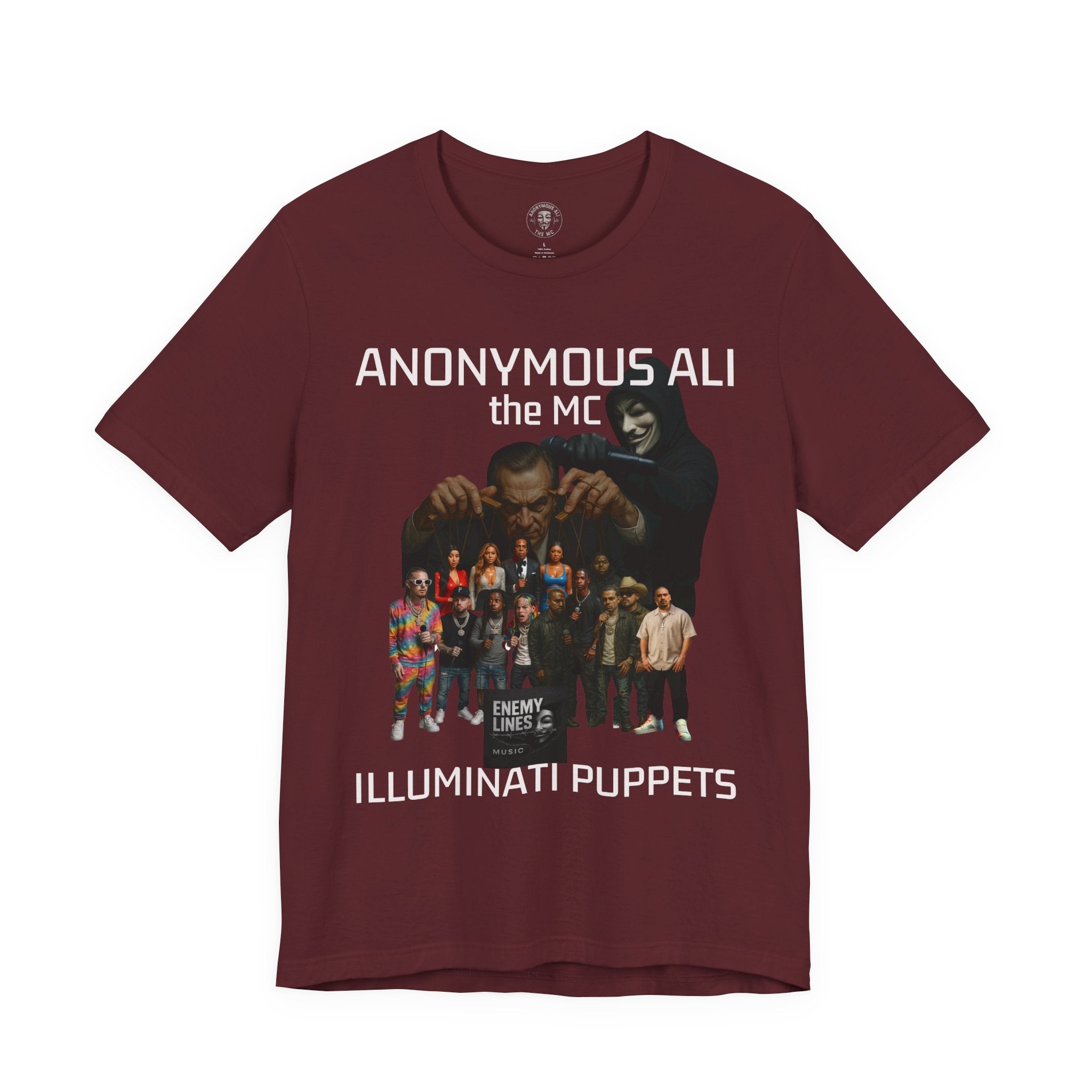 Enemy Lines Music Tee — AnonymousAil Band Graphic T-Shirt