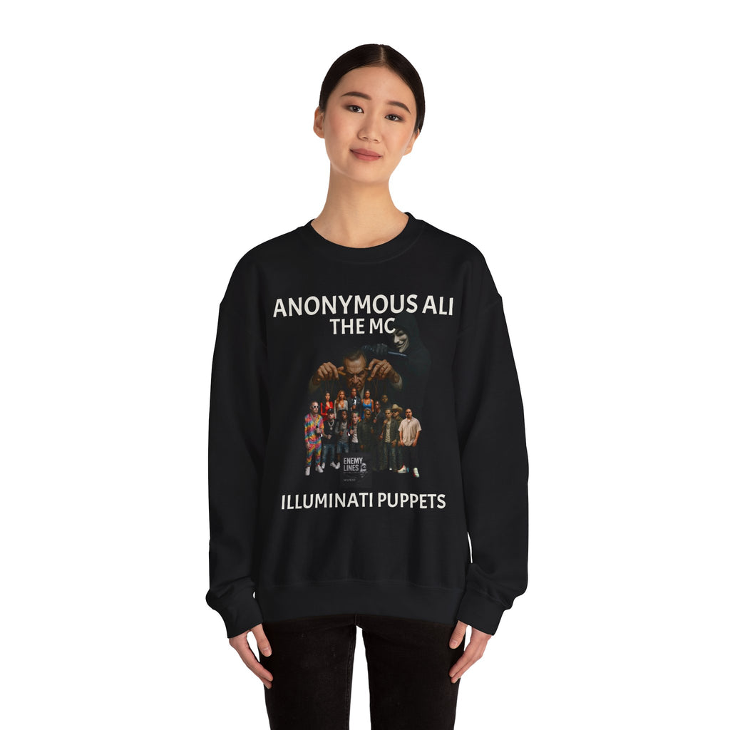 Anonymous Ali The Illuminati Puppets Crewneck Sweatshirt