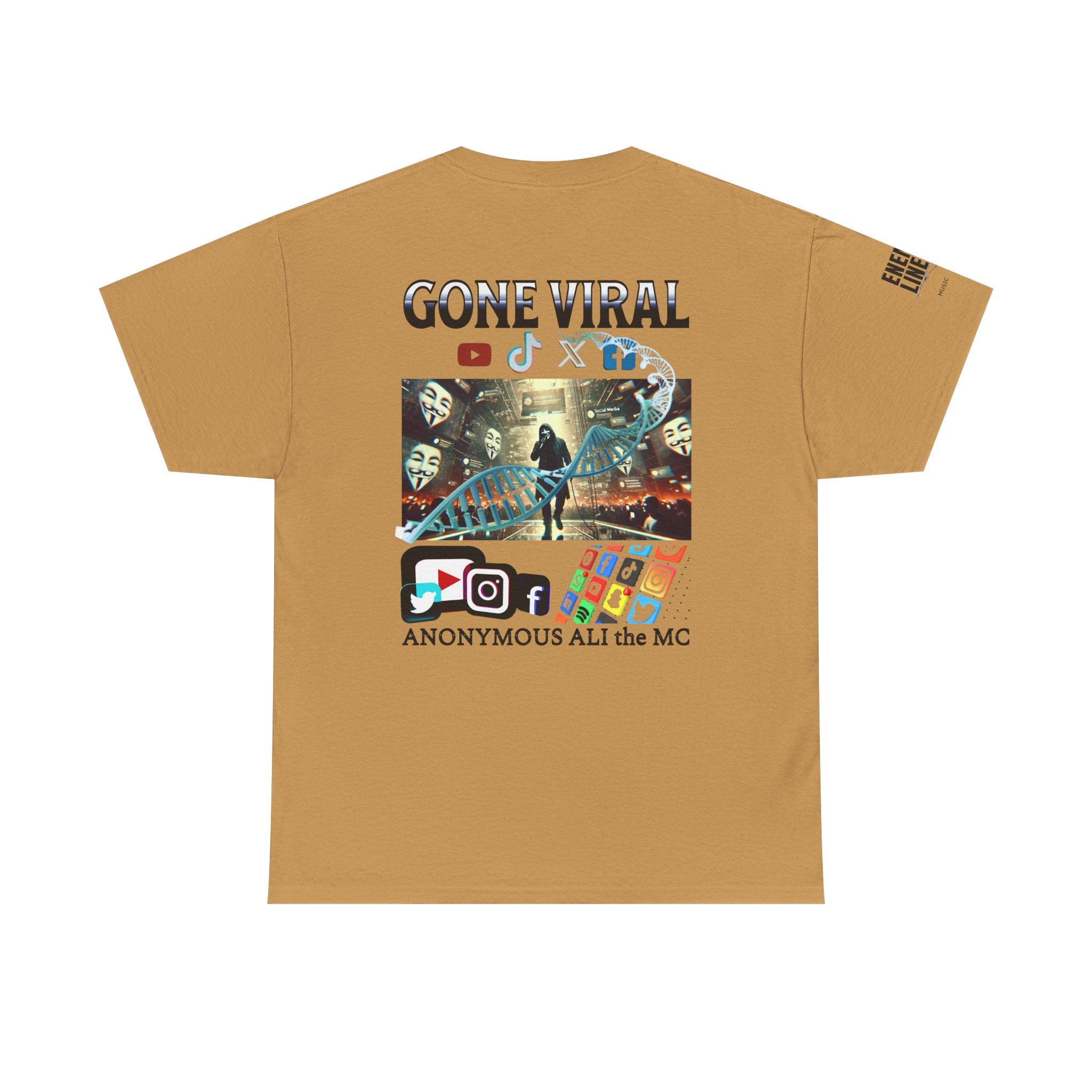Gone Viral Whiteline T-Shirt ("Anonymous All the MC")