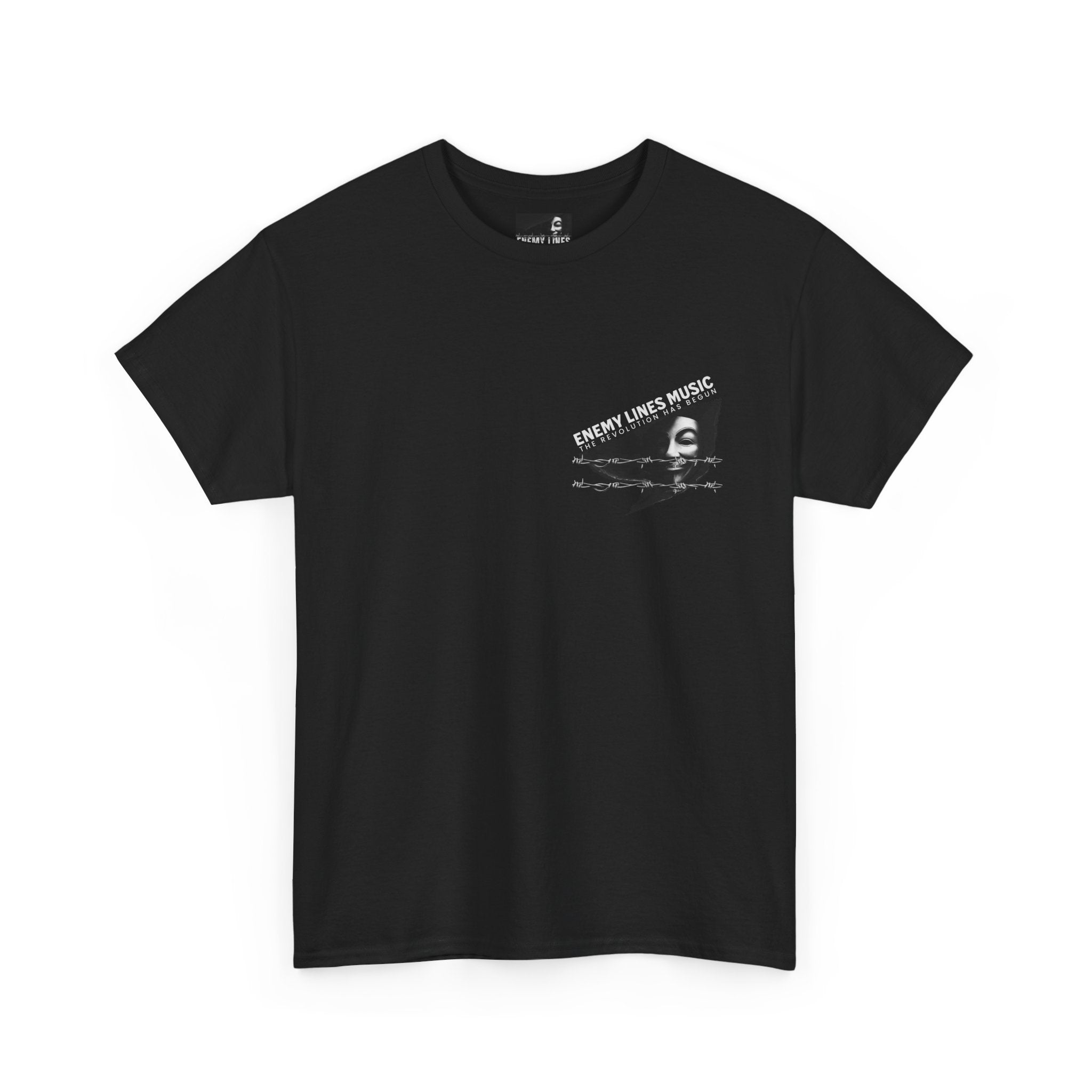 Enemy Lines Music Graphic Tee — "The Revolution Has Begun" Brand Shirt