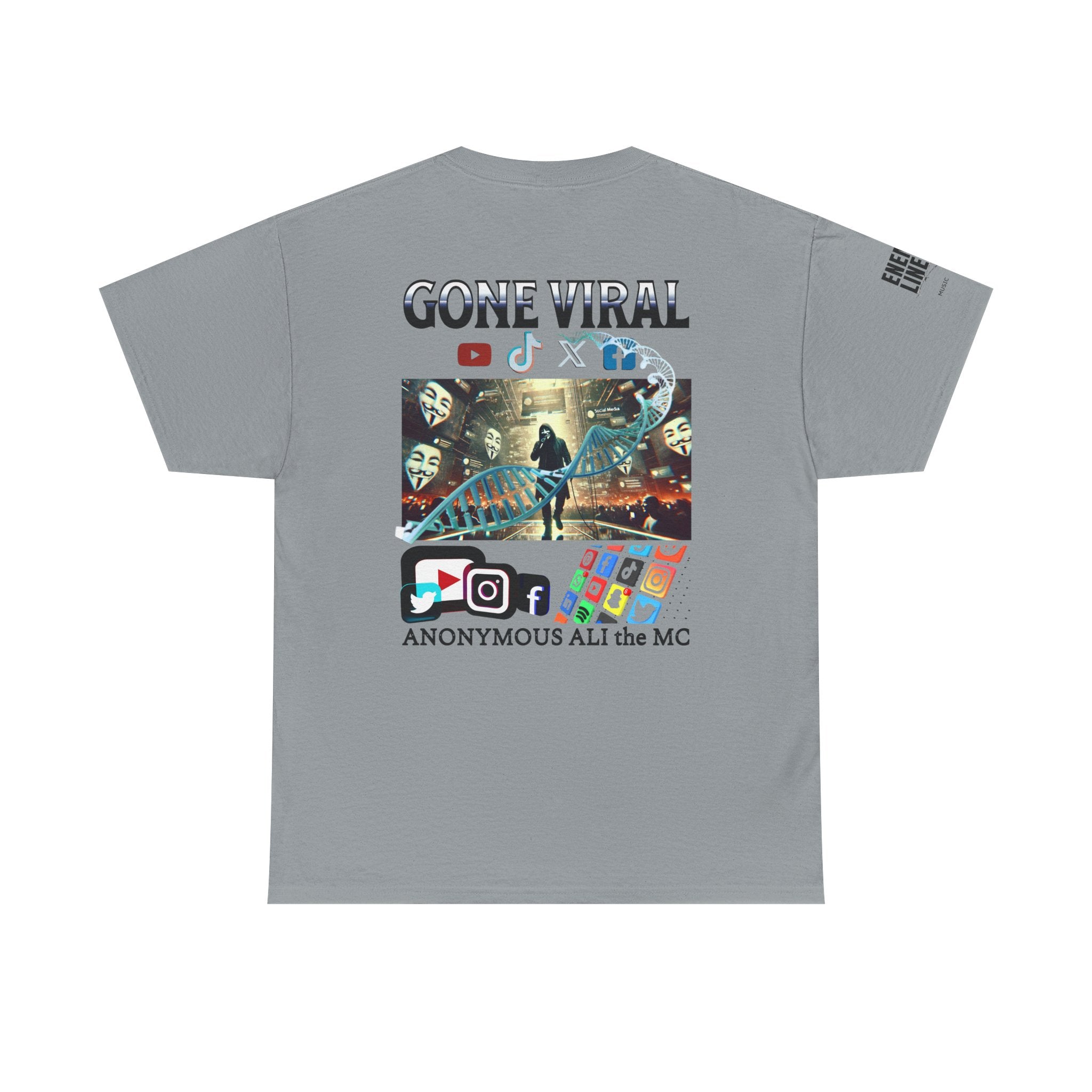 Gone Viral Whiteline T-Shirt ("Anonymous All the MC")