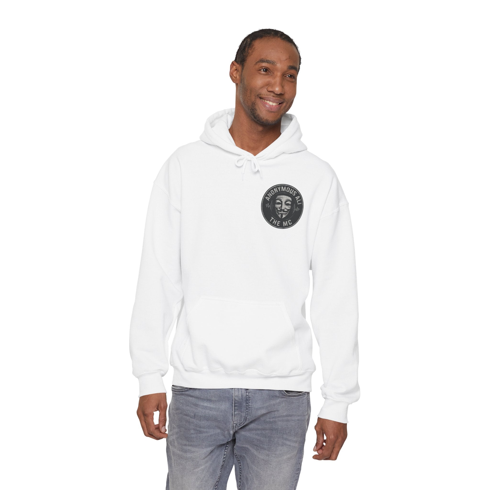 Enemy Lines Music Hoodie (WHITE) — Graphic Band Logo Pullover