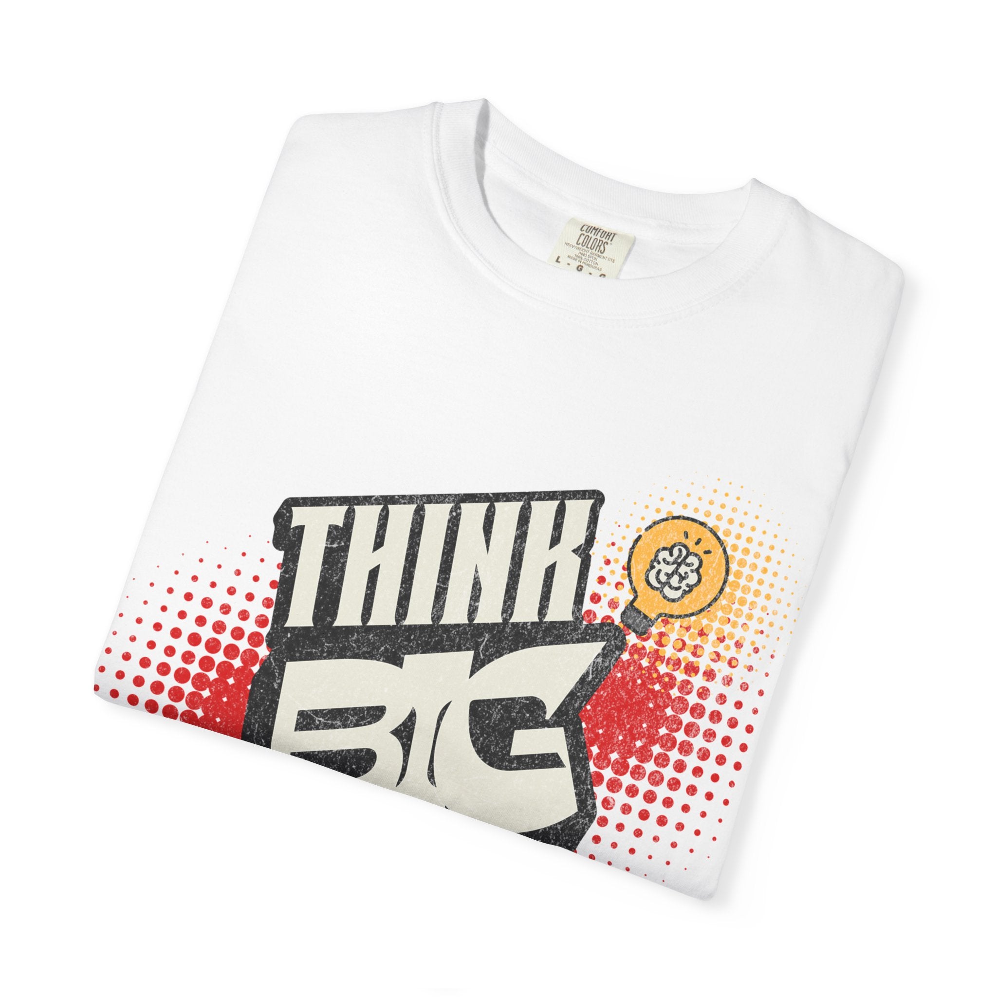 Think Big Graphic Tee — Retro Pop Art Motivational T‑Shirt