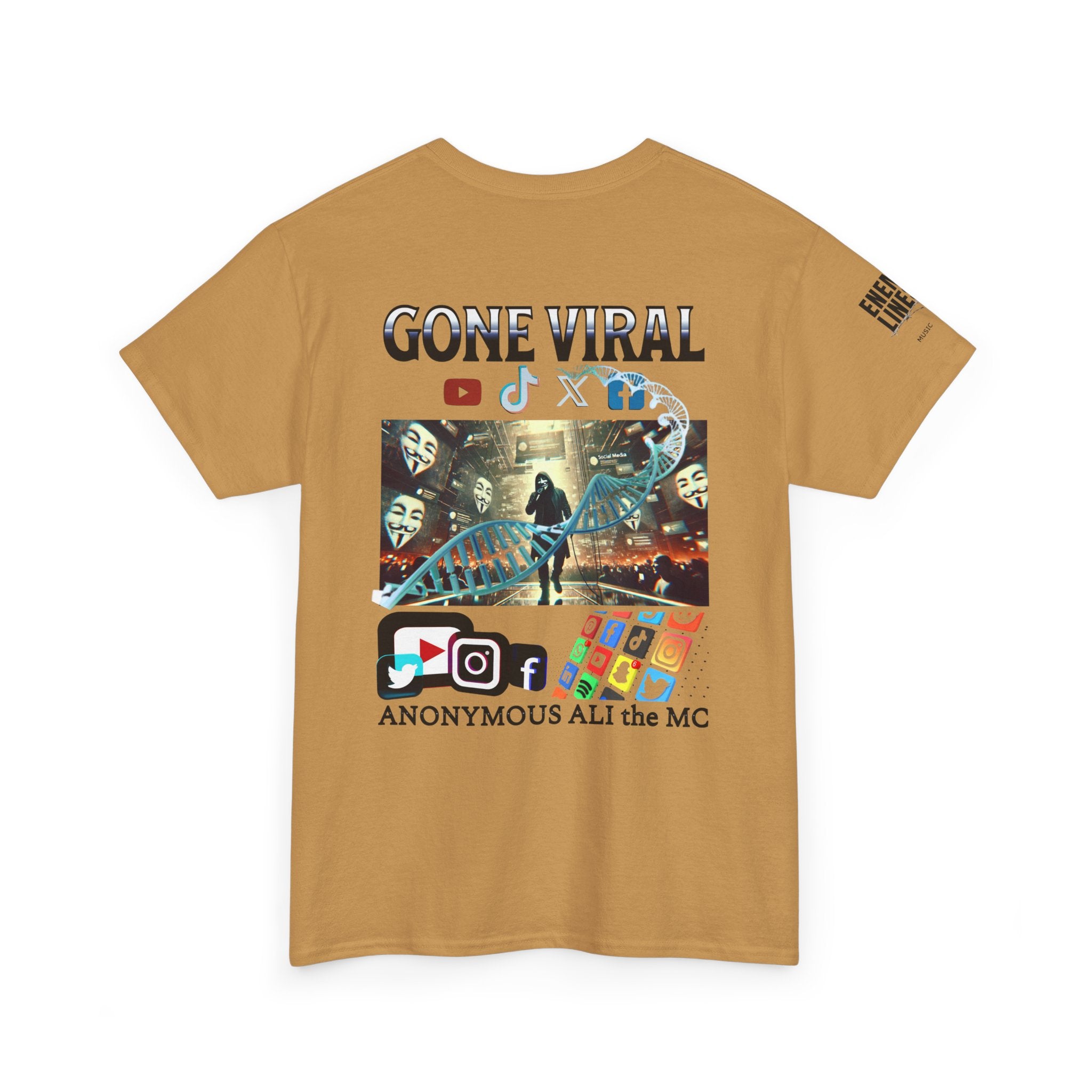 Gone Viral Whiteline T-Shirt ("Anonymous All the MC")