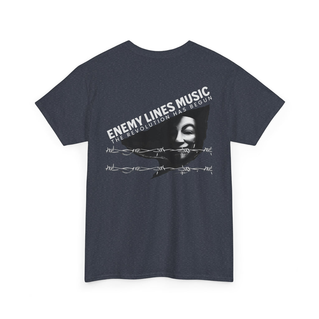 Enemy Lines Music Graphic Tee — "The Revolution Has Begun" Brand Shirt