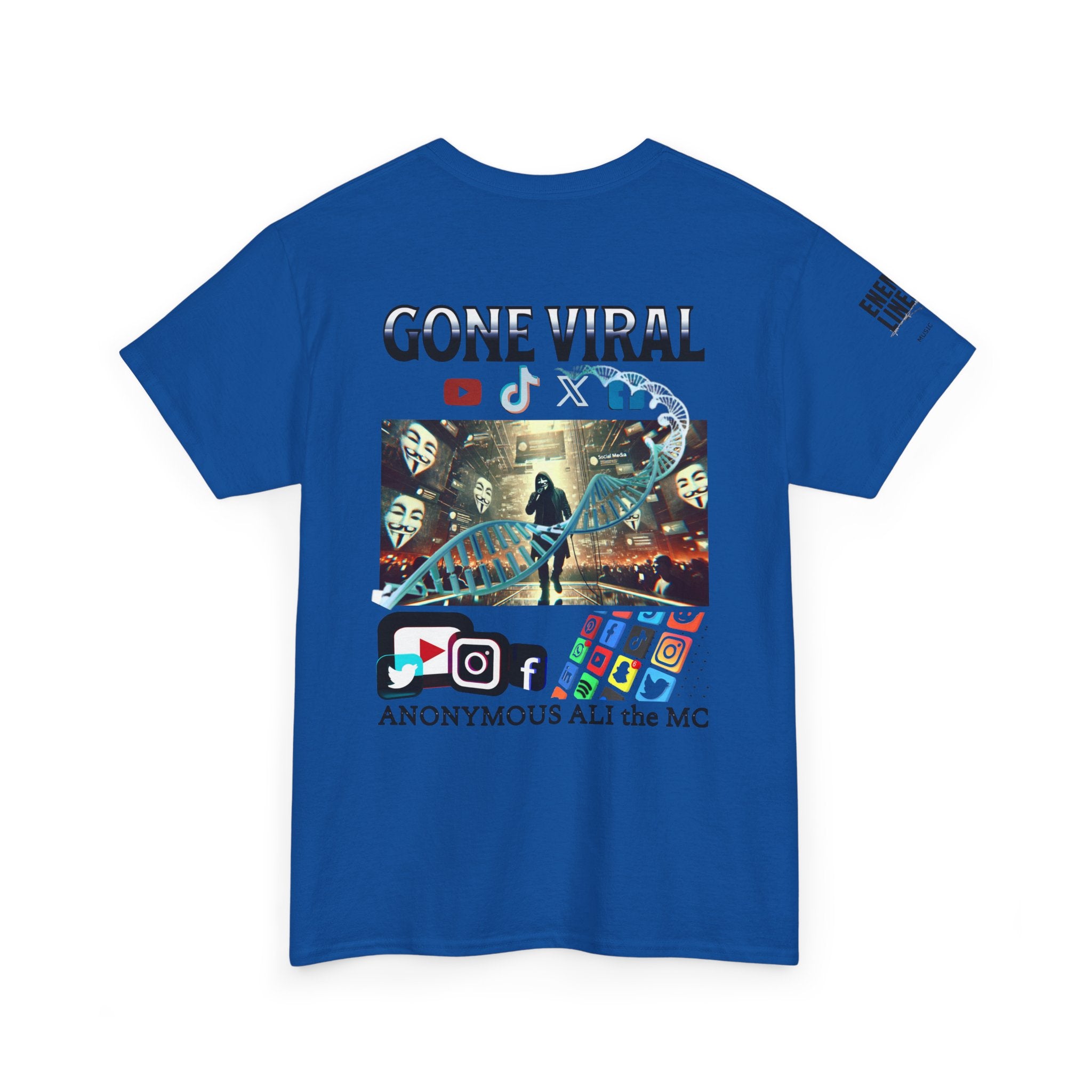 Gone Viral Whiteline T-Shirt ("Anonymous All the MC")