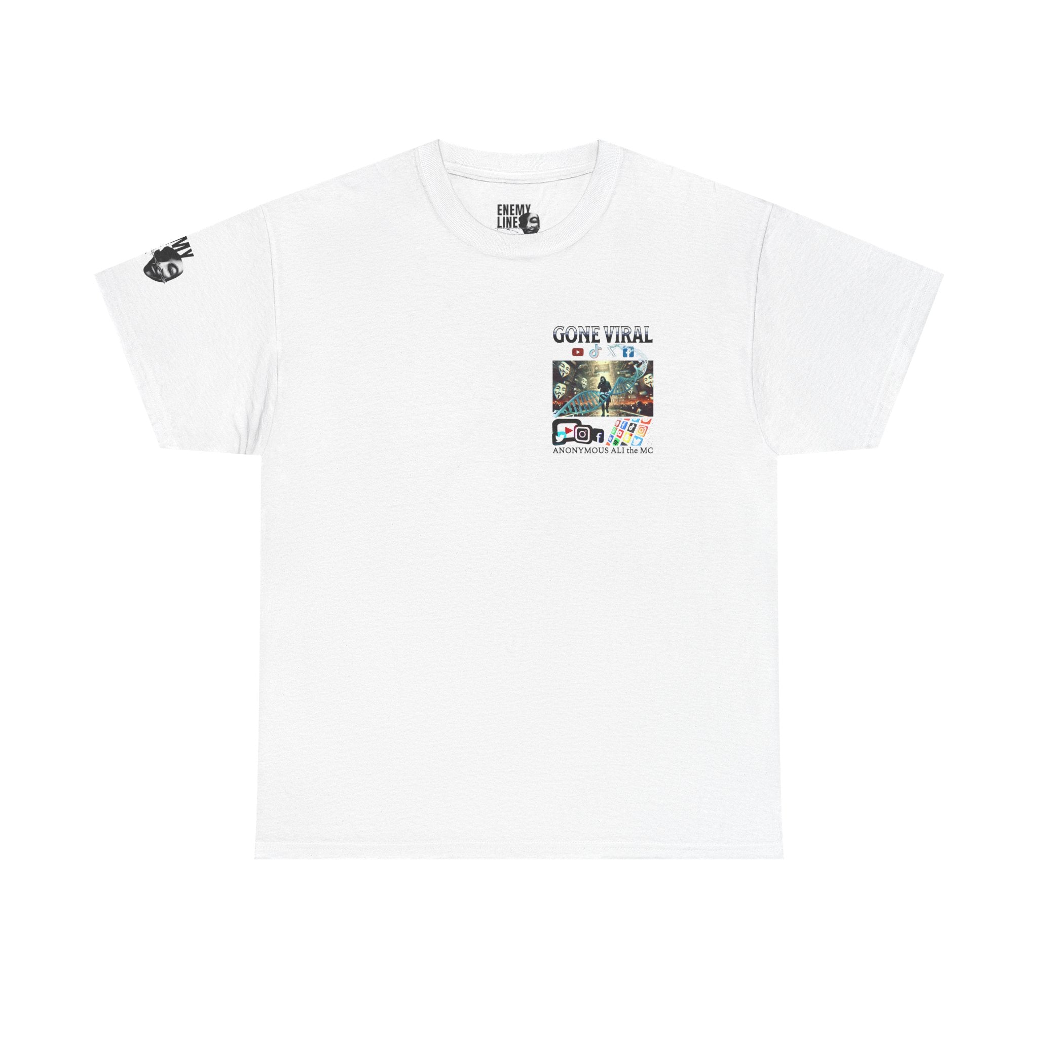 Gone Viral Whiteline T-Shirt ("Anonymous All the MC")