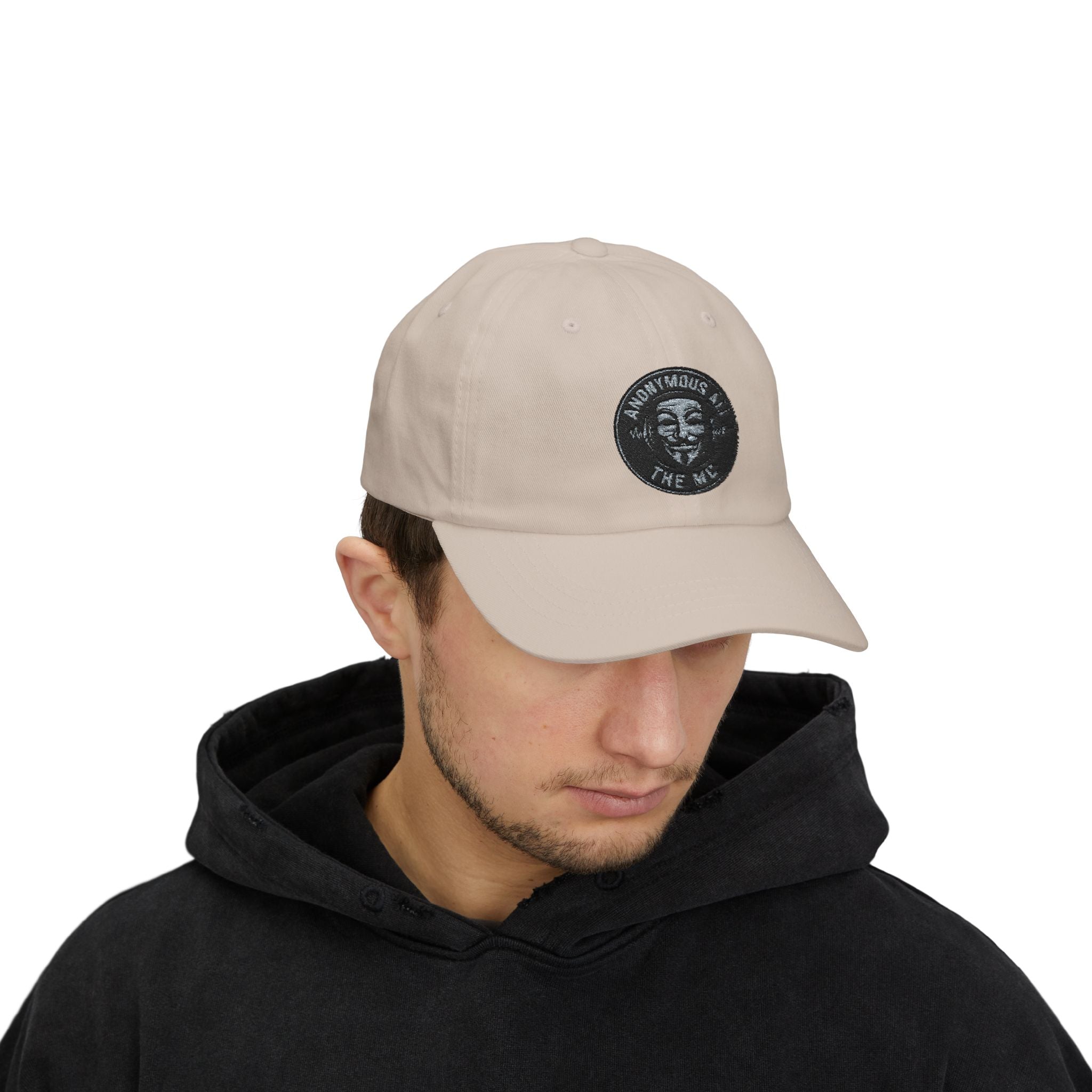 Dad Cap — Anonymous Guy Patch Embroidered Baseball Hat