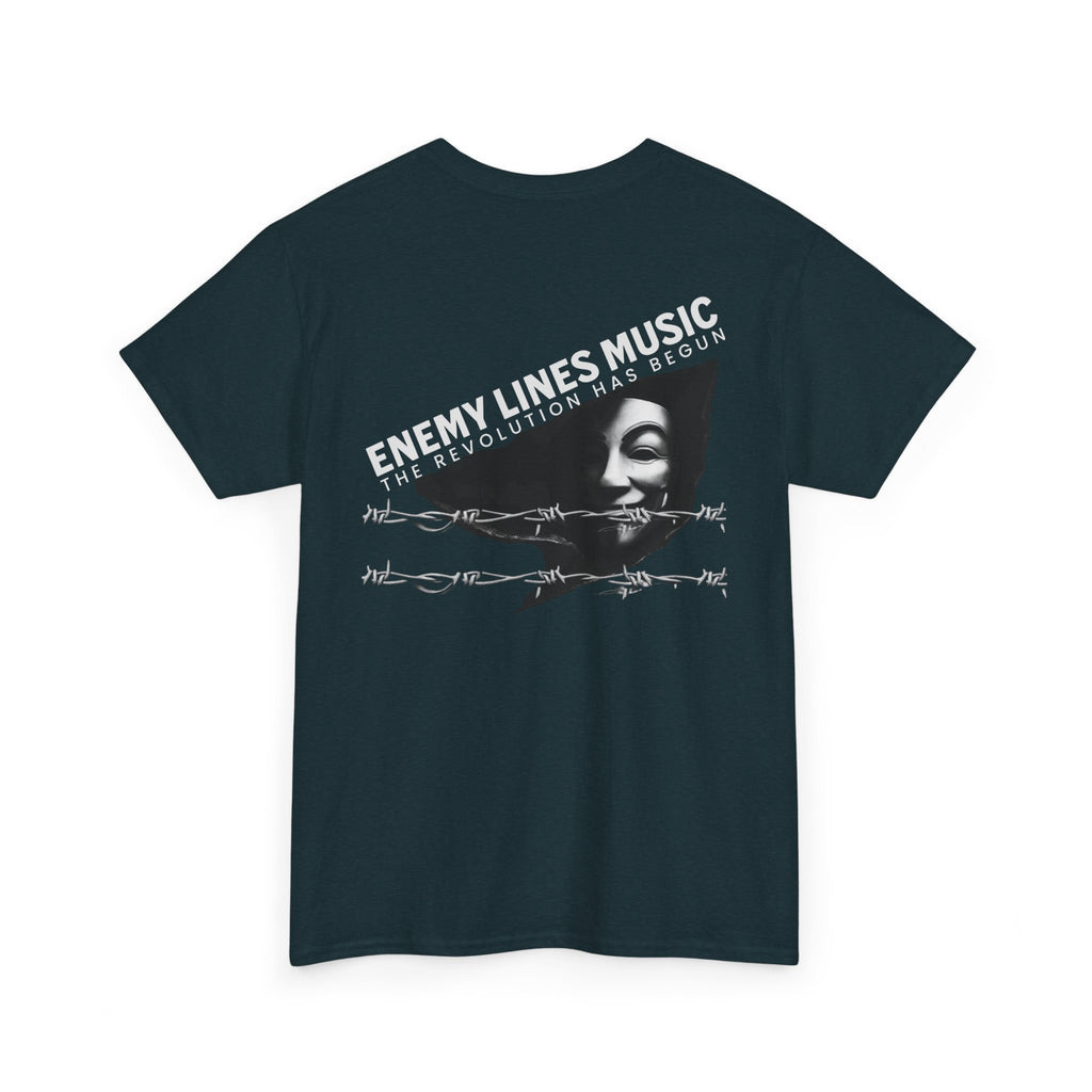 Enemy Lines Music Graphic Tee — "The Revolution Has Begun" Brand Shirt