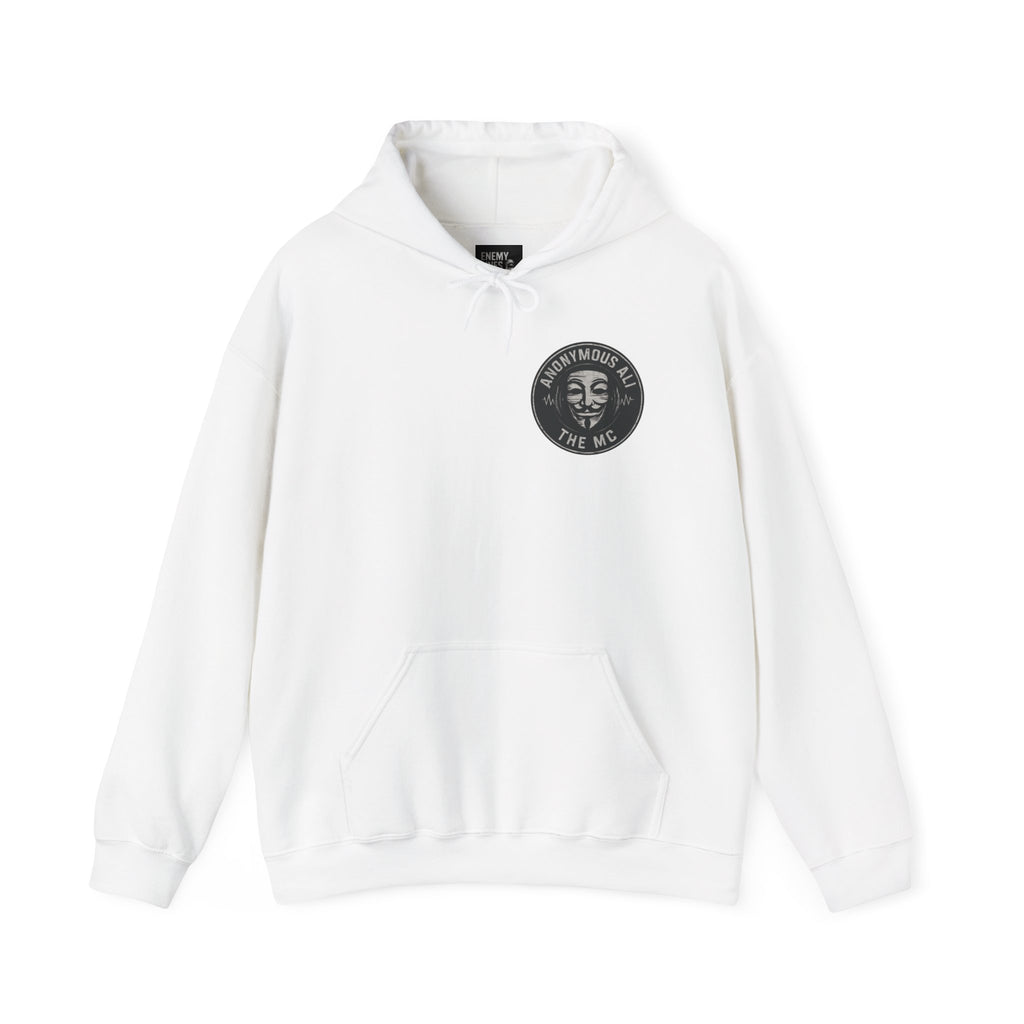 Enemy Lines Music Hoodie (WHITE) — Graphic Band Logo Pullover