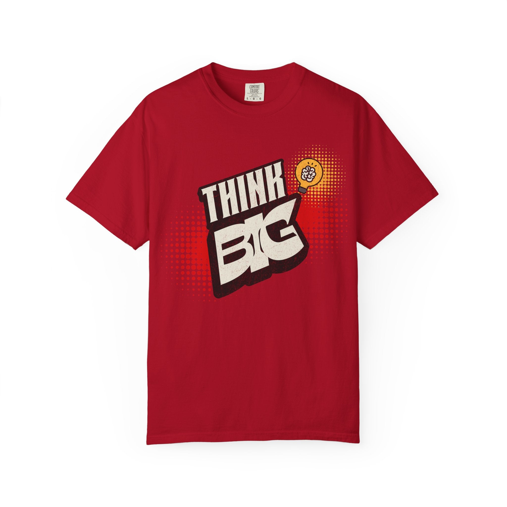 Think Big Graphic Tee — Retro Pop Art Motivational T‑Shirt