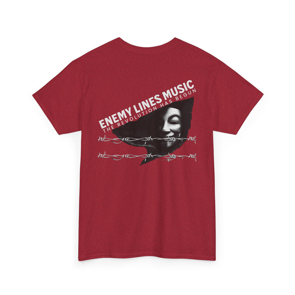 Enemy Lines Music Graphic Tee — "The Revolution Has Begun" Brand Shirt