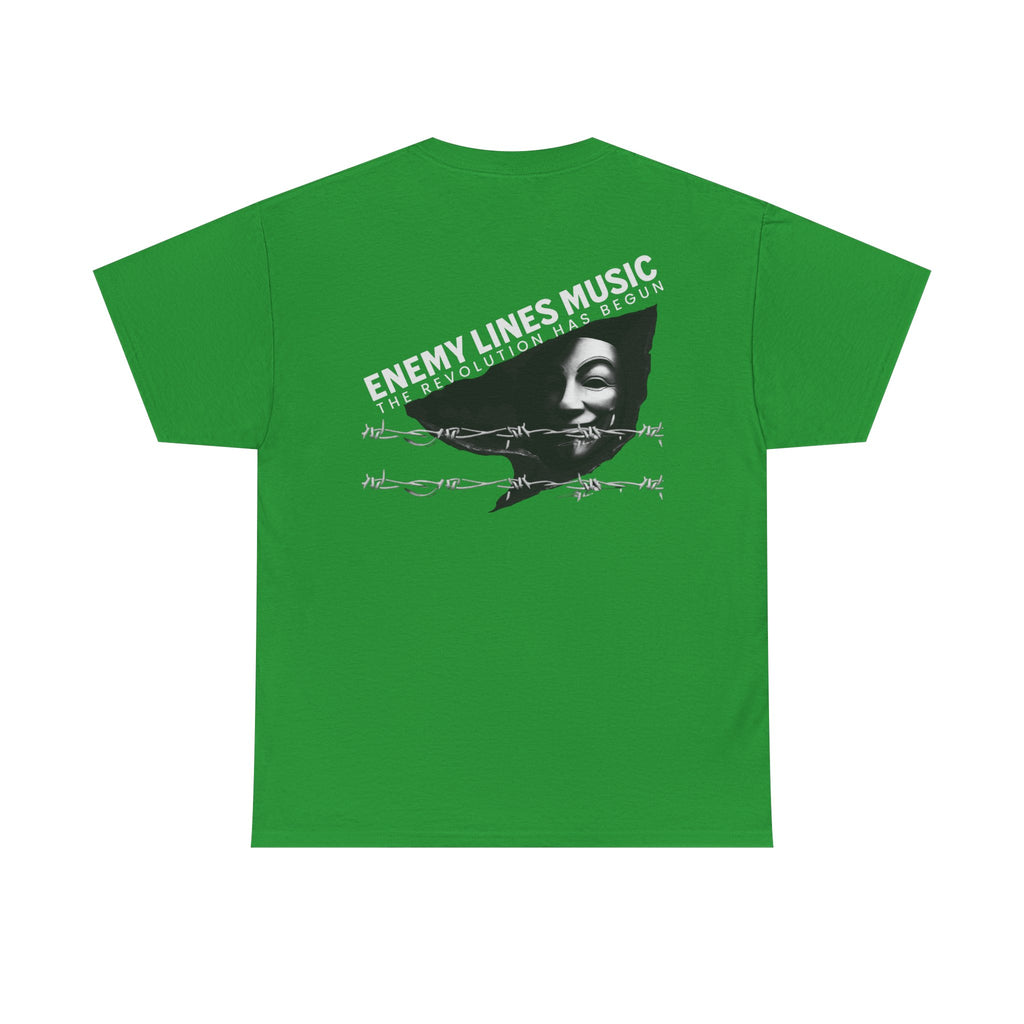 Enemy Lines Music Graphic Tee — "The Revolution Has Begun" Brand Shirt