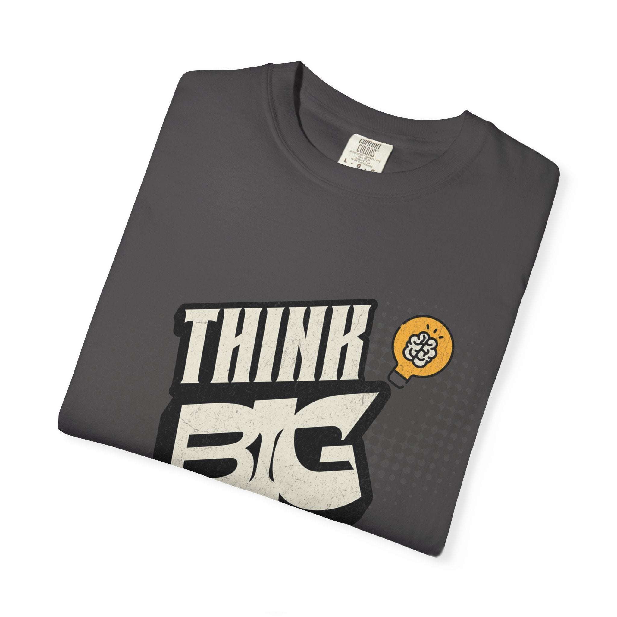 Think Big Graphic T-Shirt — Retro Comic Motivational Tee