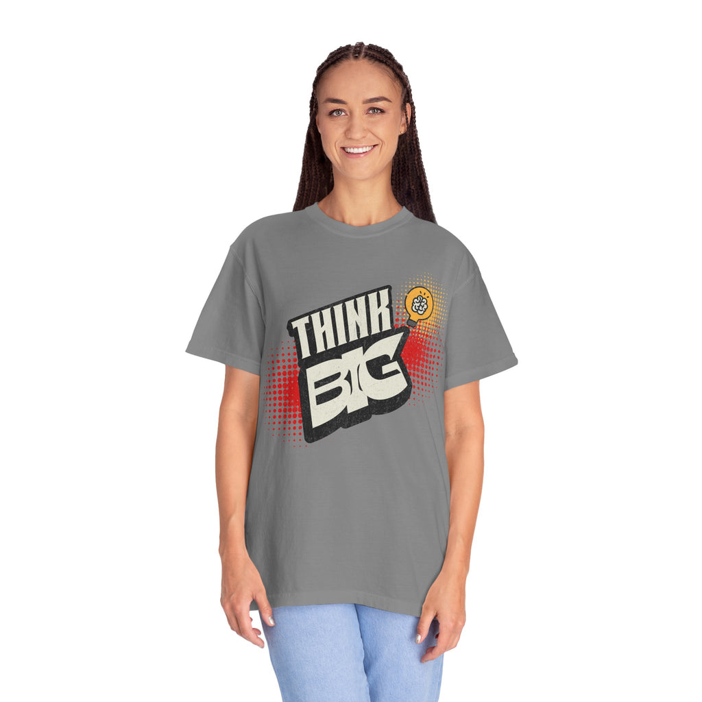 Think Big Graphic Tee — Retro Pop Art Motivational T‑Shirt