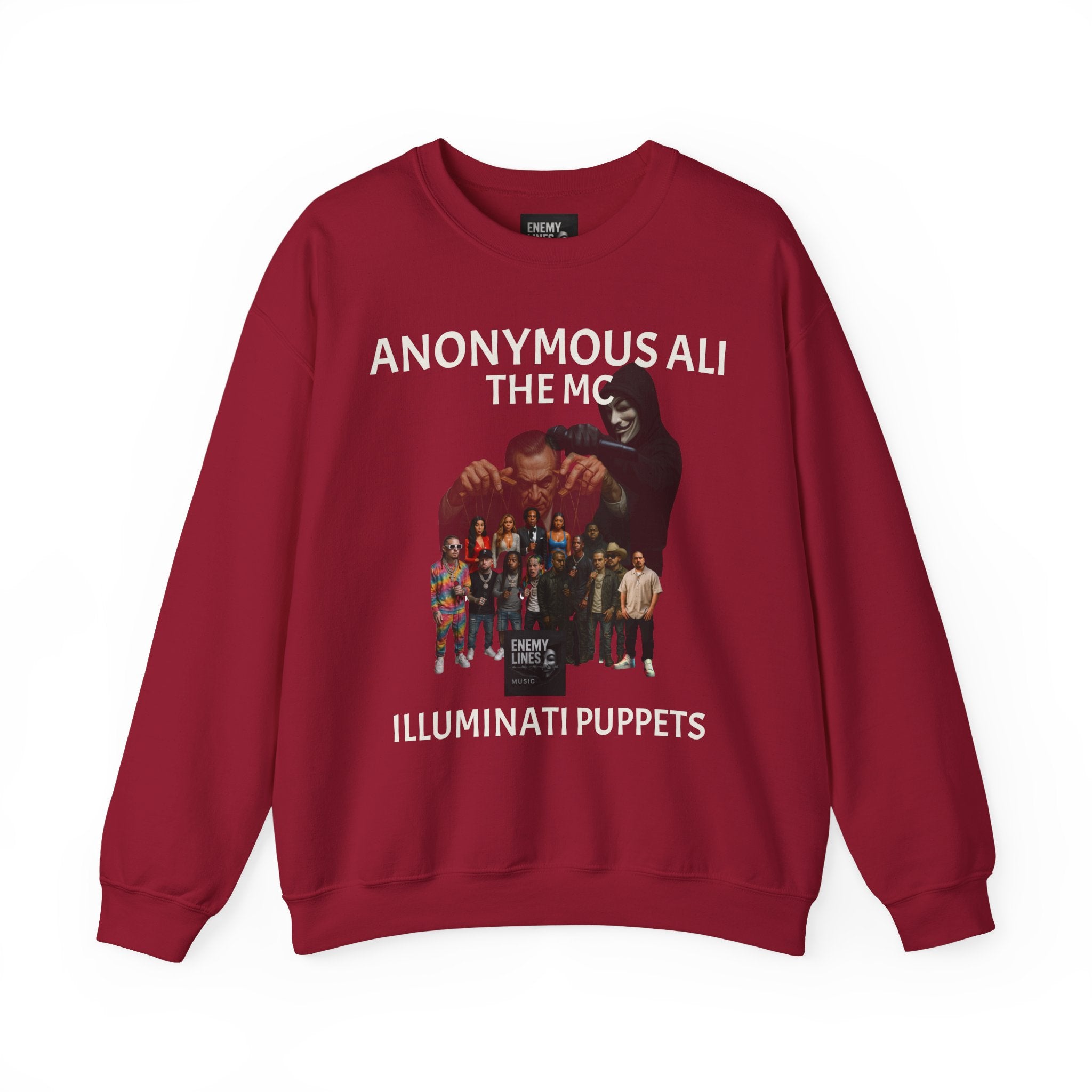 Anonymous Ali The Illuminati Puppets Crewneck Sweatshirt