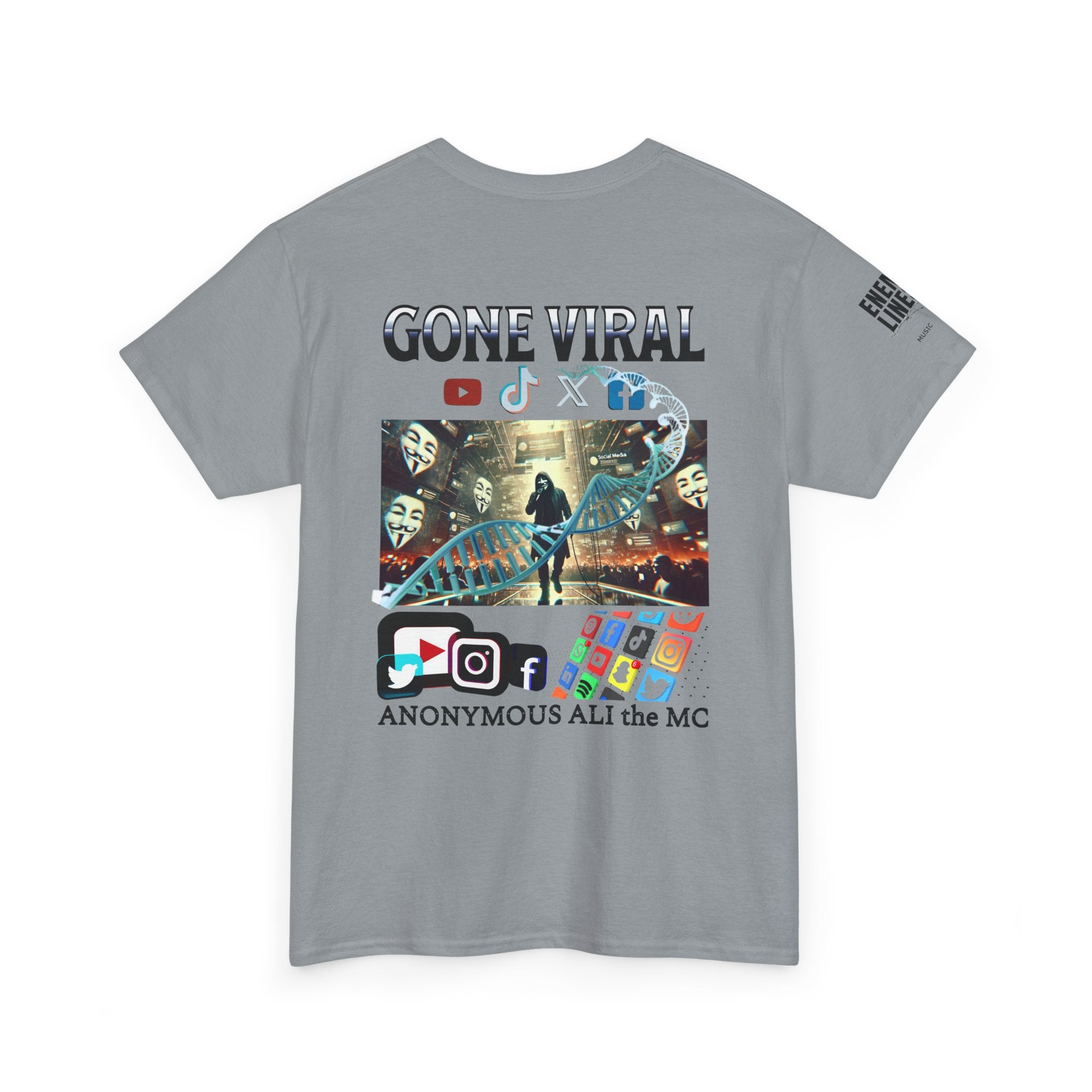 Gone Viral Whiteline T-Shirt ("Anonymous All the MC")