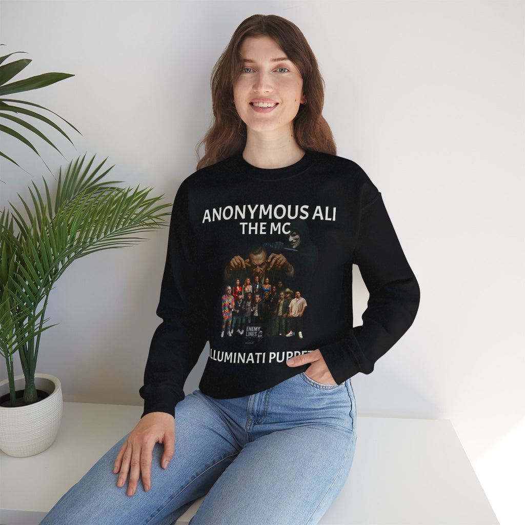 Anonymous Ali The Illuminati Puppets Crewneck Sweatshirt