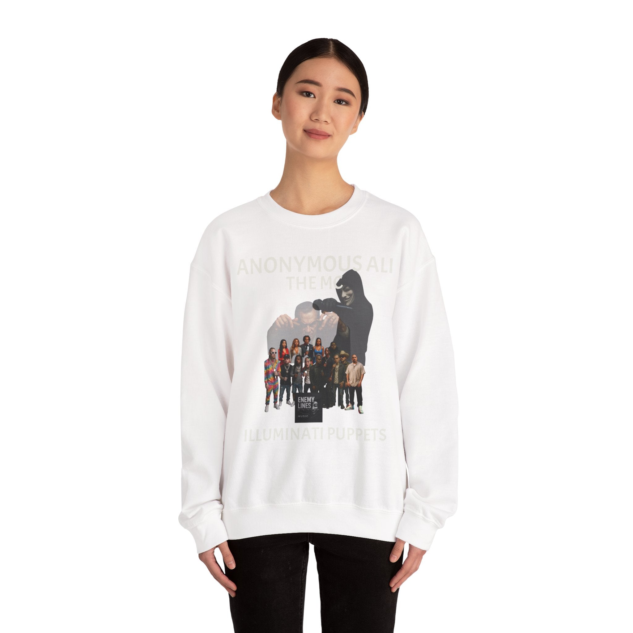 Anonymous Ali The Illuminati Puppets Crewneck Sweatshirt