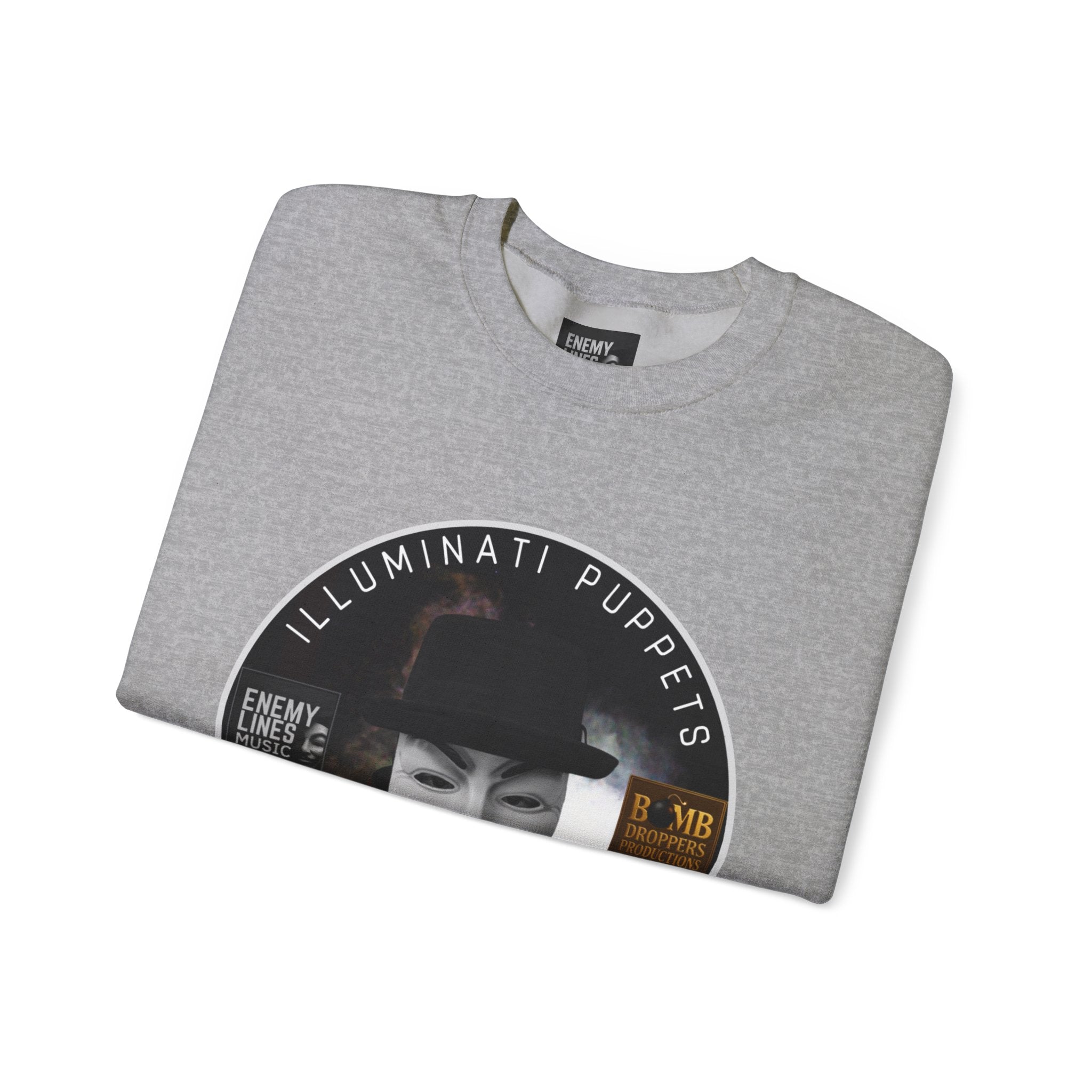 Anonymous All "Illuminati Puppets" Crewneck Sweatshirt