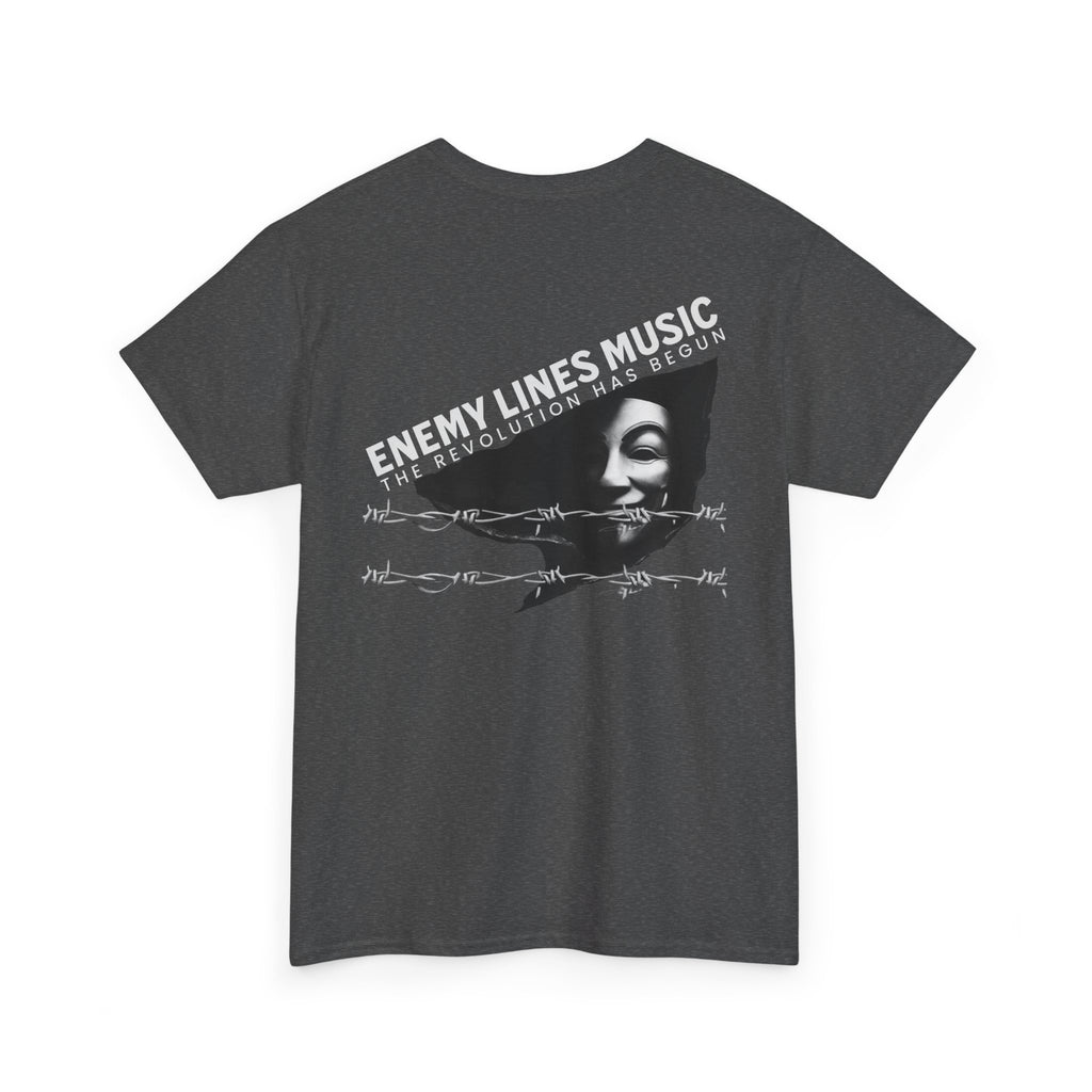 Enemy Lines Music Graphic Tee — "The Revolution Has Begun" Brand Shirt