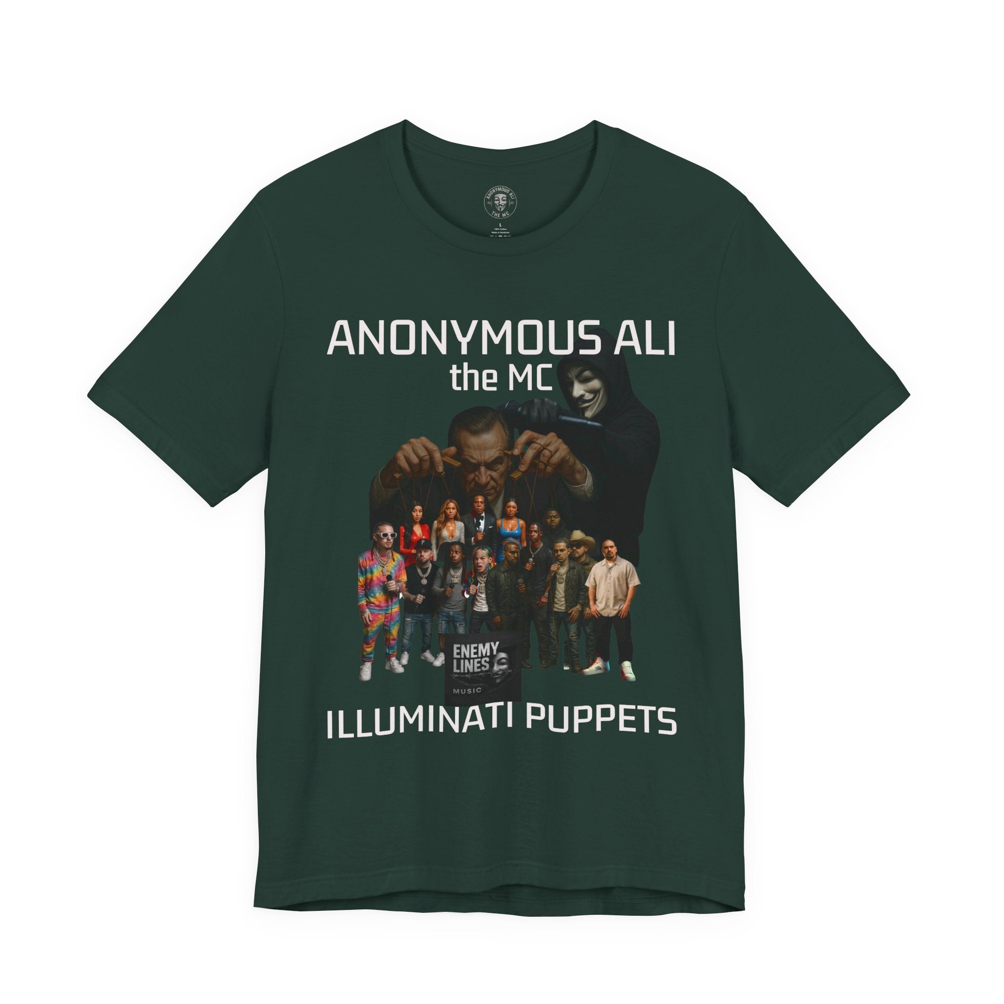 Enemy Lines Music Tee — AnonymousAil Band Graphic T-Shirt