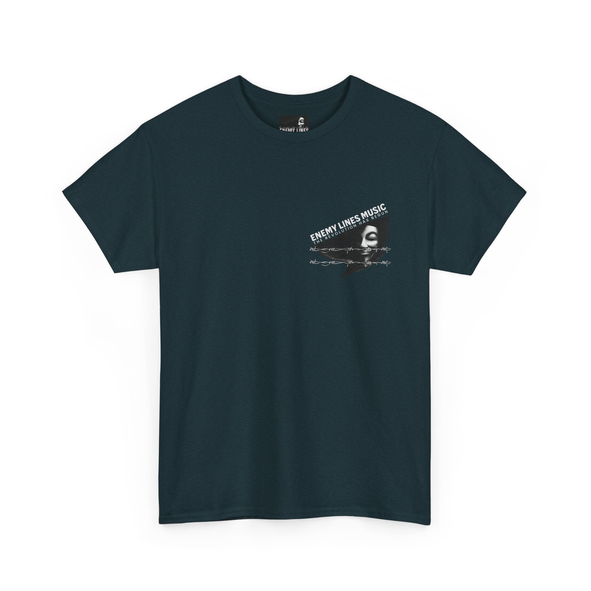 Enemy Lines Music Graphic Tee — "The Revolution Has Begun" Brand Shirt