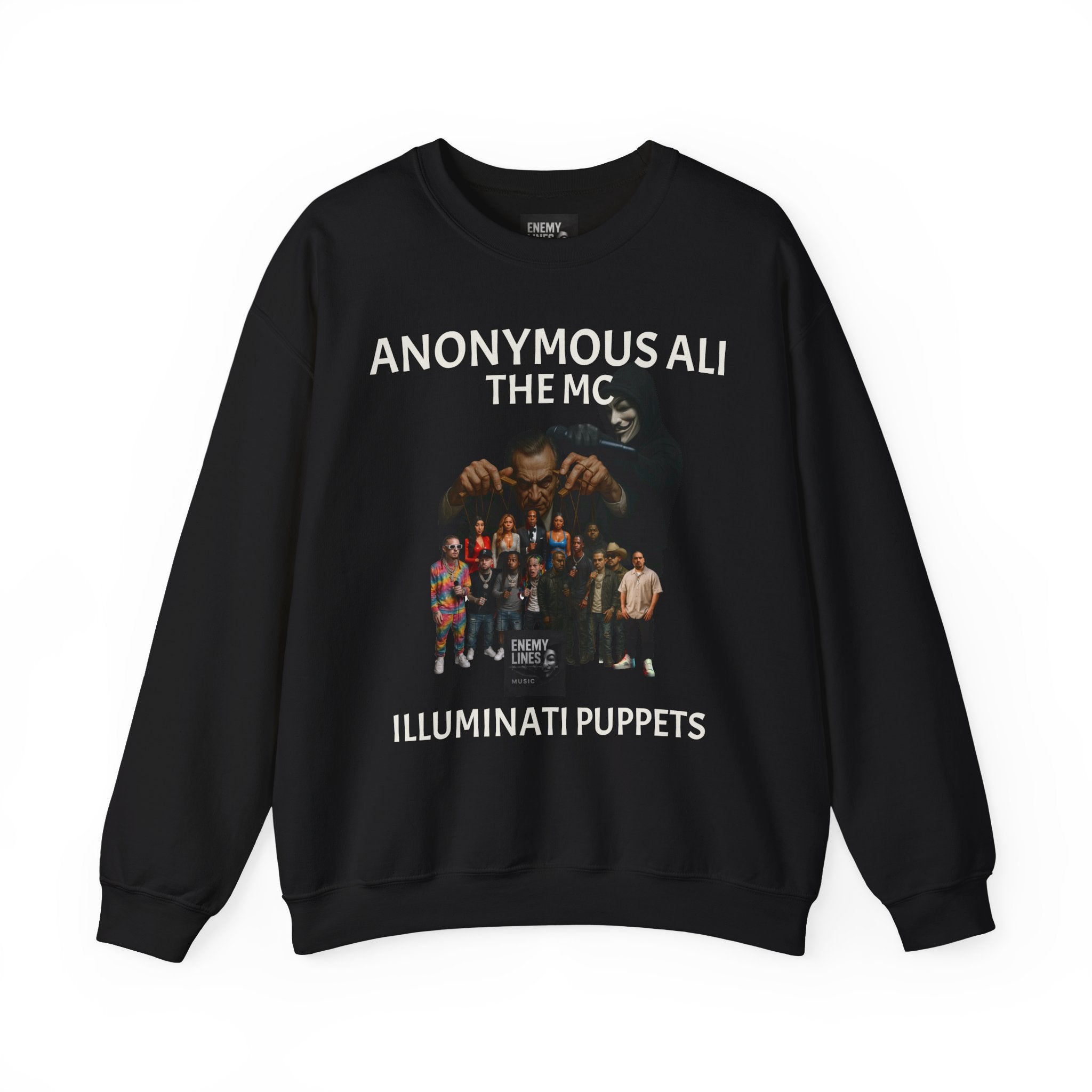 Anonymous Ali The Illuminati Puppets Crewneck Sweatshirt