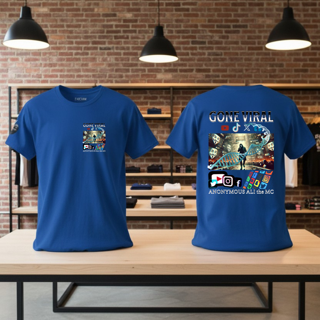 Gone Viral Blackline — T-Shirt ("Anonymous All the MC")